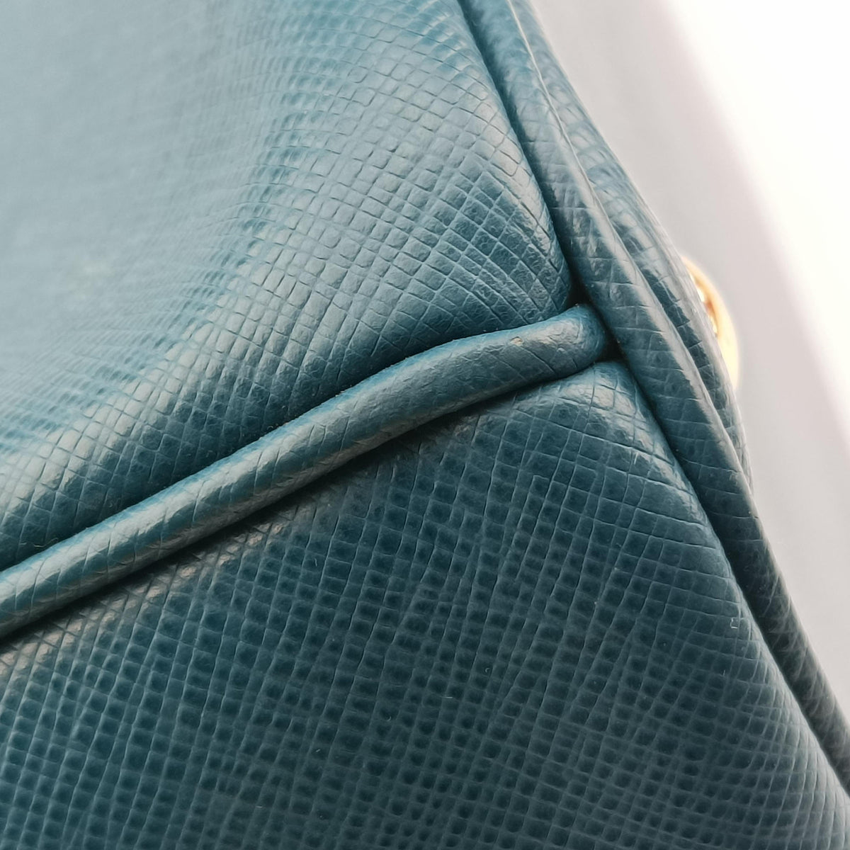 Secondhand Prada Galleria BlueGreen SAFFIANO Leather BN1786 handbag | stylenewstar