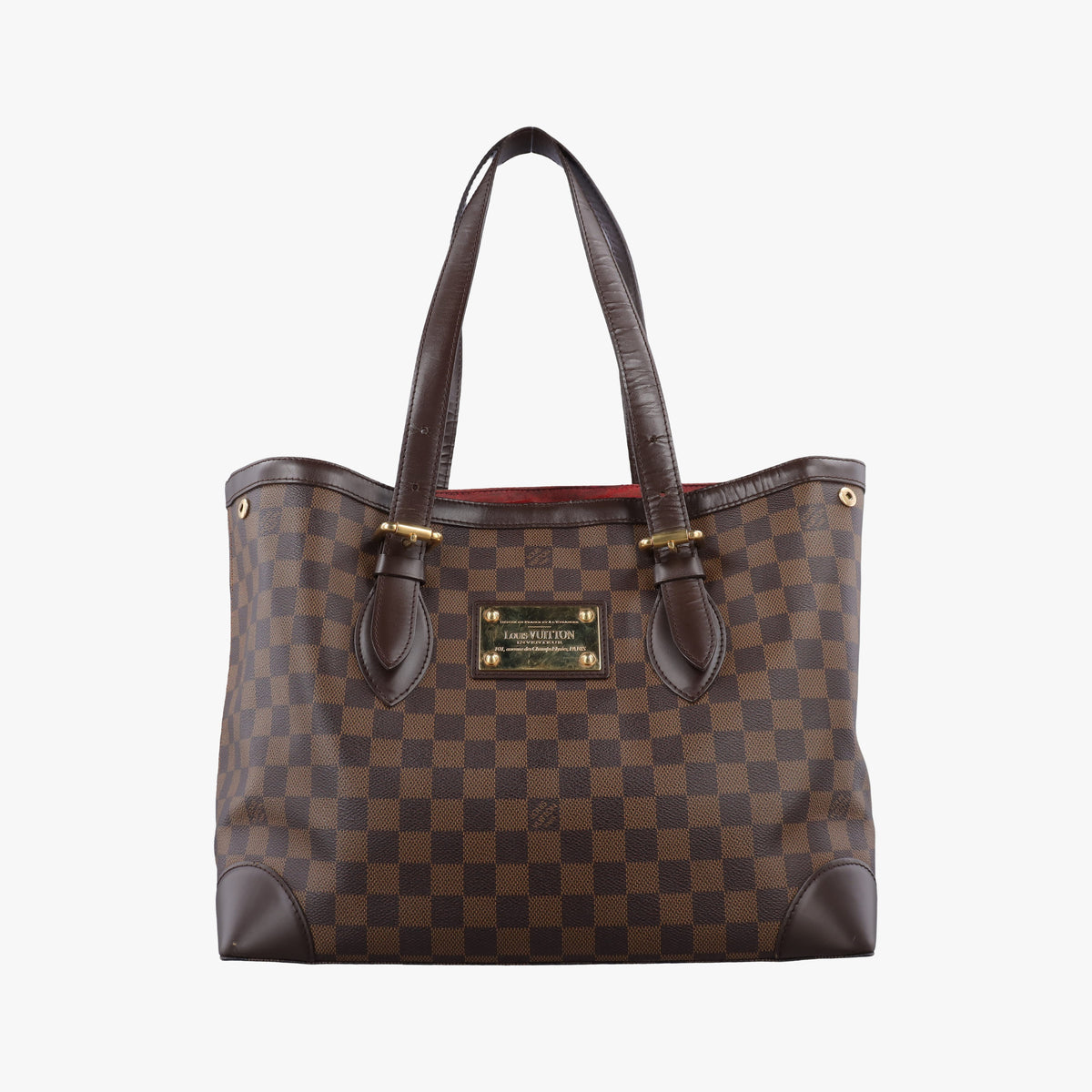 Pre-owned Louis Vuitton HAMPSTEAD MM EBENE Damier Canvas N51204 shoulderbag | stylenewstar