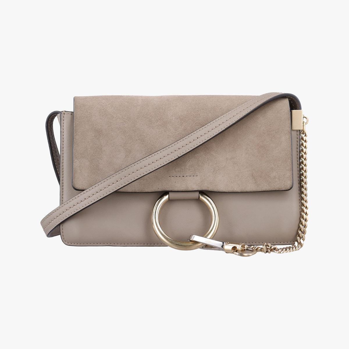 Vintage Chloe FAYE Beige Suede × leather  shoulderbag | stylenewstar