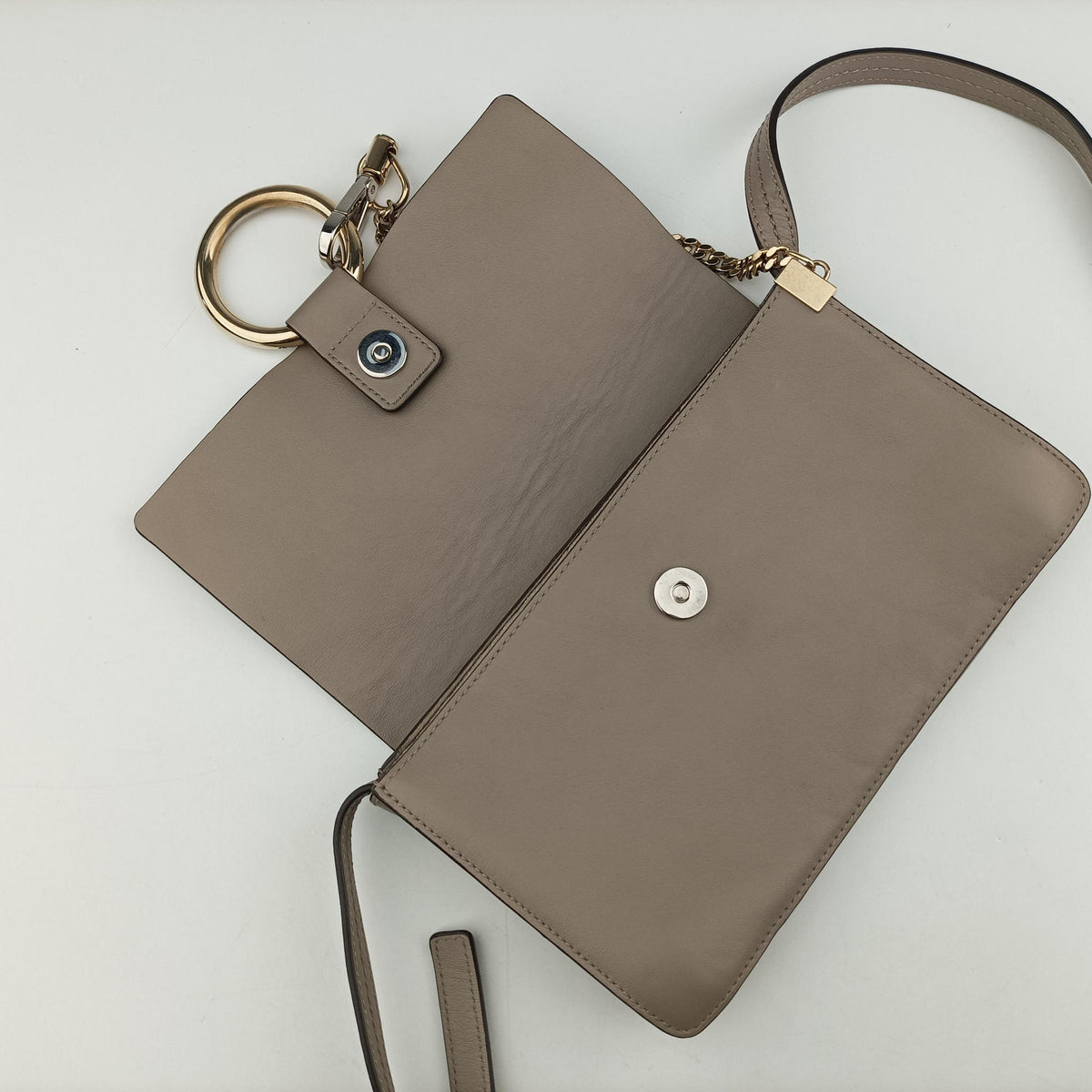 Vintage Chloe FAYE Beige Suede × leather  shoulderbag | stylenewstar