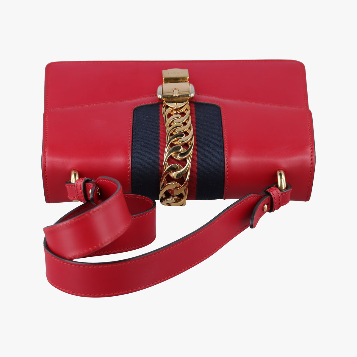 Secondhand Gucci Sylvie Red Leather 421882 shoulderbag | stylenewstar