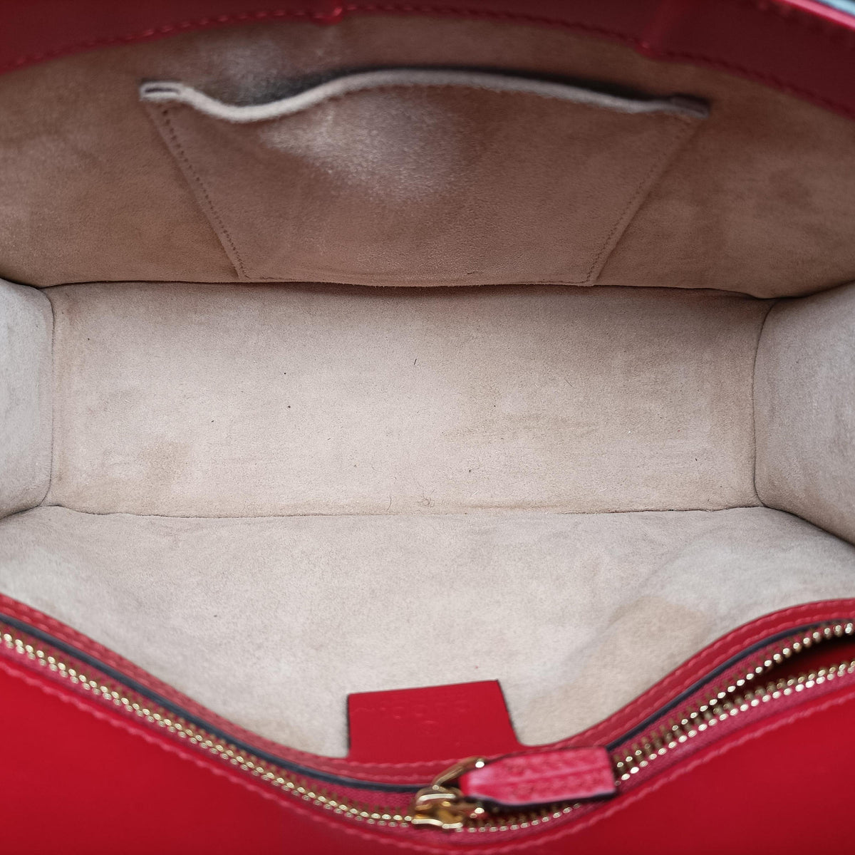 Secondhand Gucci Sylvie Red Leather 421882 shoulderbag | stylenewstar