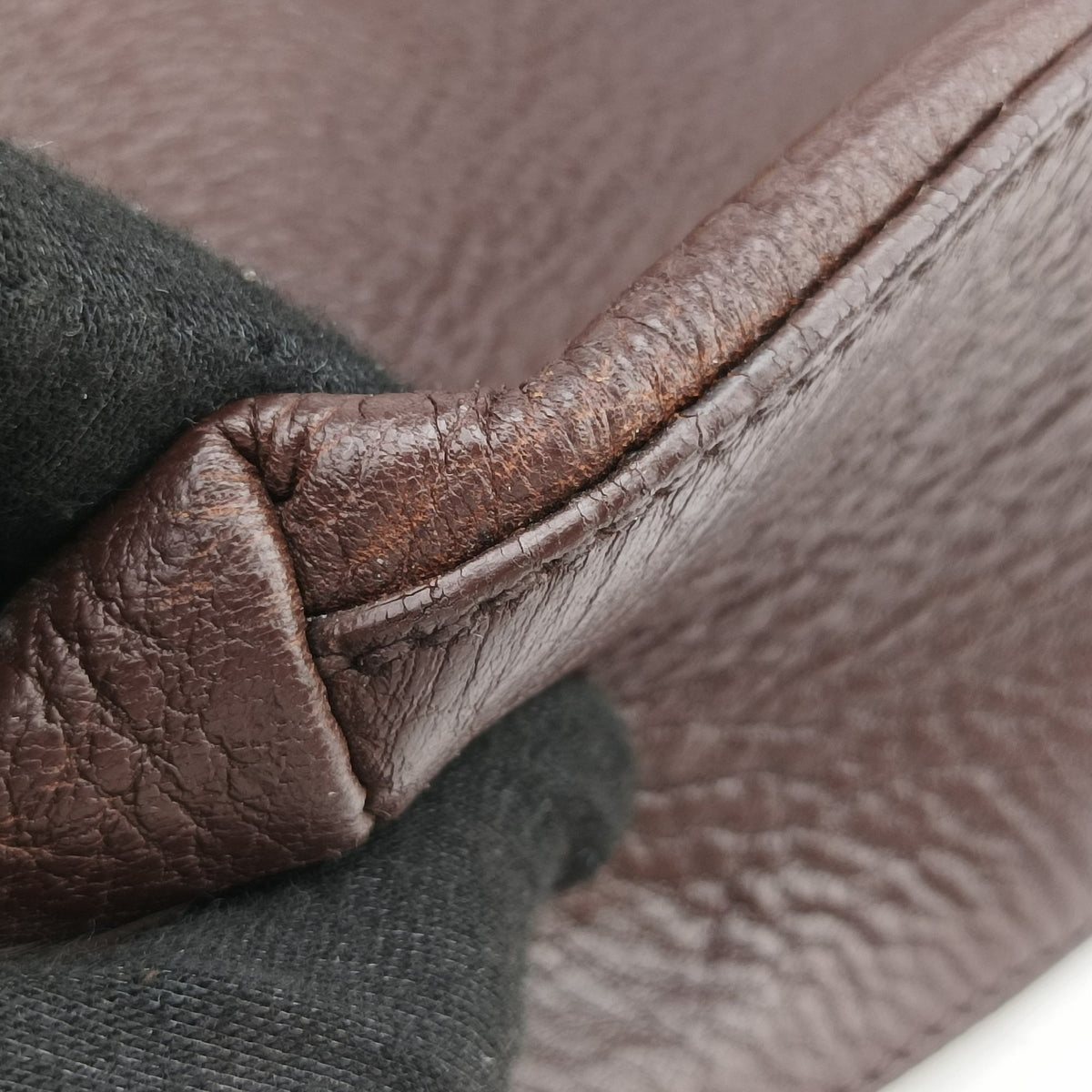 Pre-owned Prada Signature Tote Brown Leather  handbag | stylenewstar
