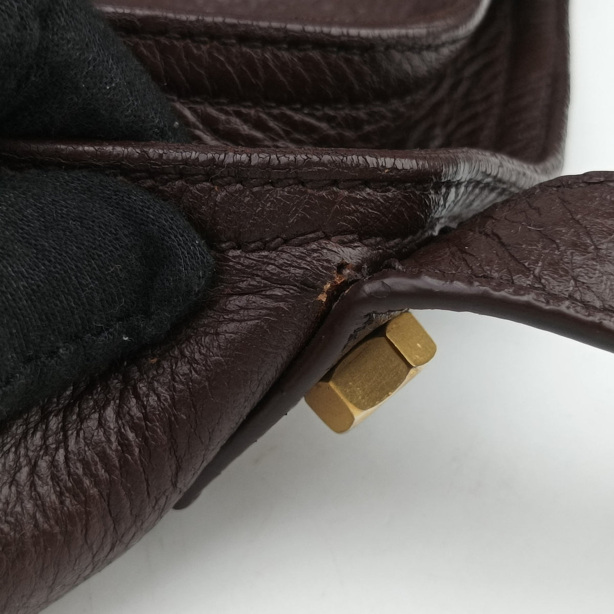 Pre-owned Prada Signature Tote Brown Leather  handbag | stylenewstar