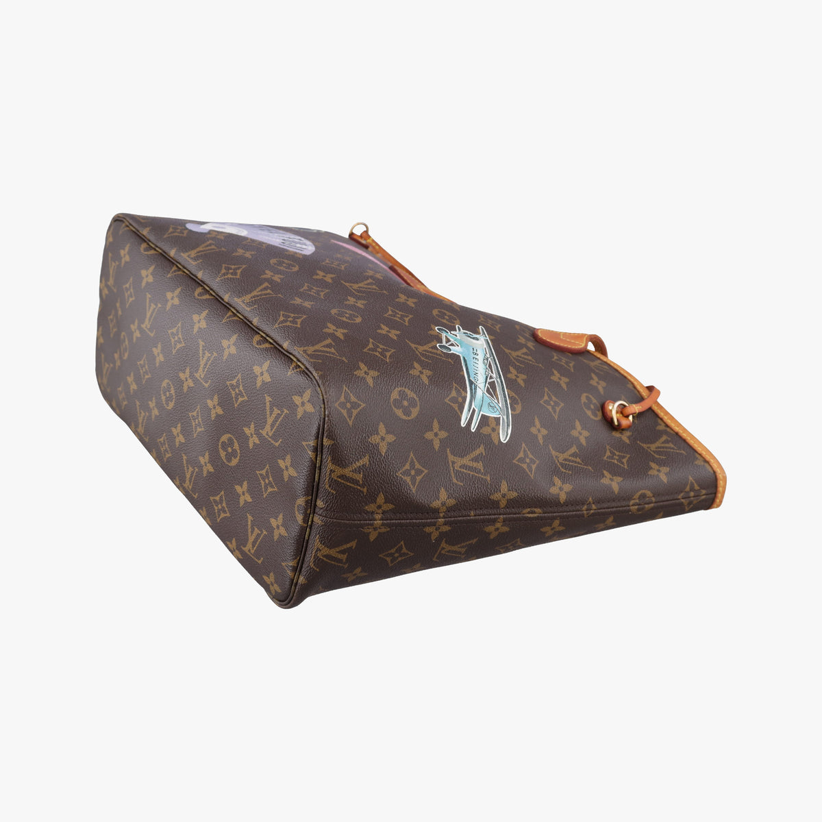 Pre-owned Louis Vuitton Neverfull MM brown×multicolor Monogram Canvas  shoulderbag | stylenewstar