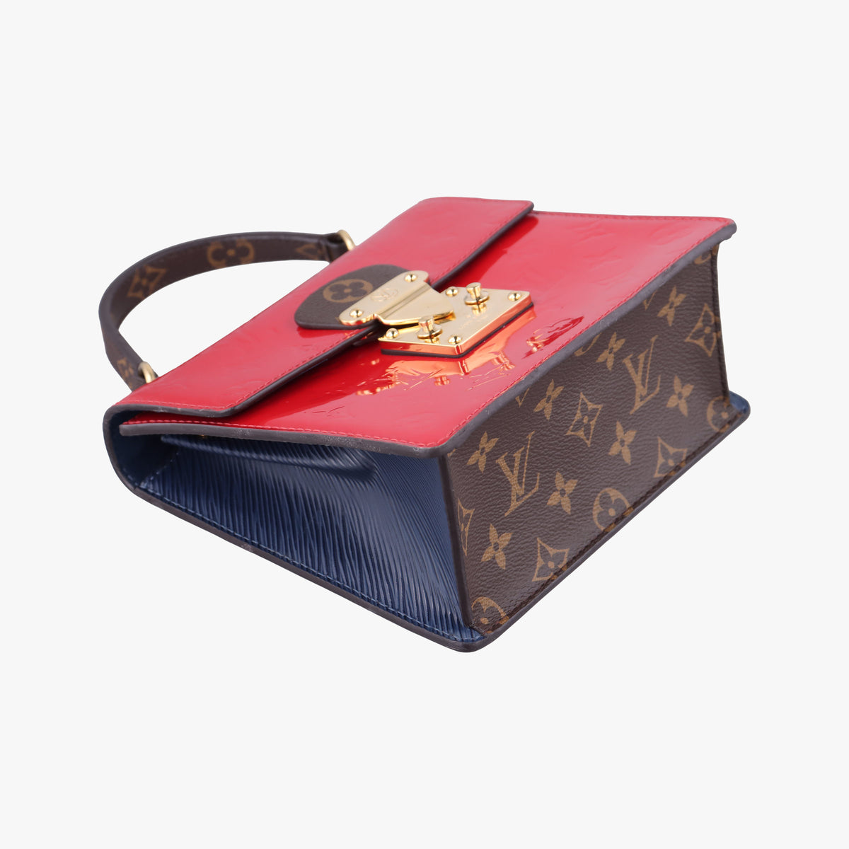 Pre-owned Louis Vuitton Spring street PM Scarlet Red Monogram Canvas×Vernis×Epi M90505 shoulderbag | stylenewstar
