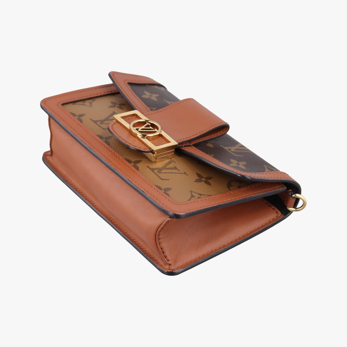 Pre-owned Louis Vuitton DAUPHINE brown monogram reverse M44586 bum bag/waist bag | stylenewstar