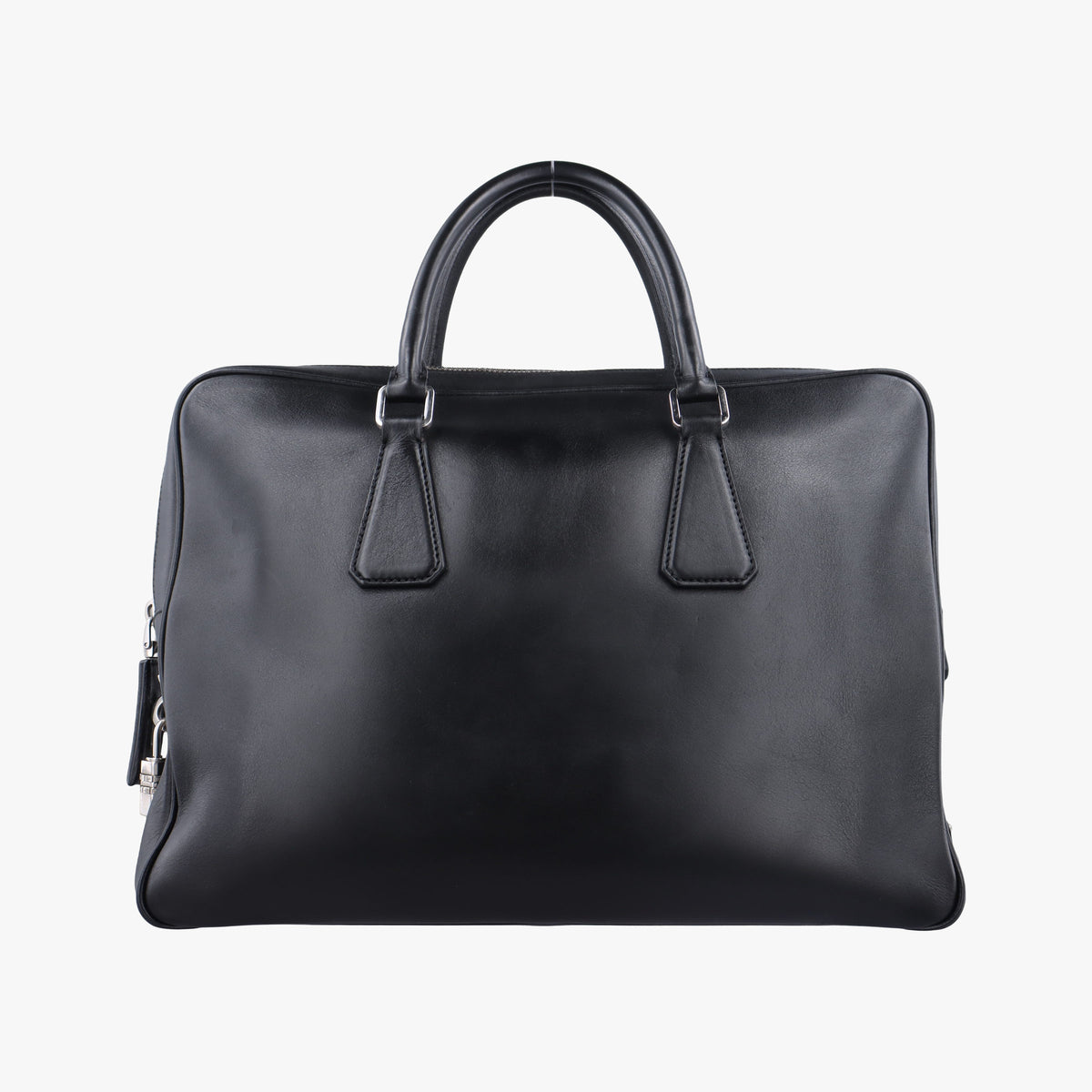 Pre-owned Prada business bag briefcase Black Leather 2VE363 handbag | stylenewstar