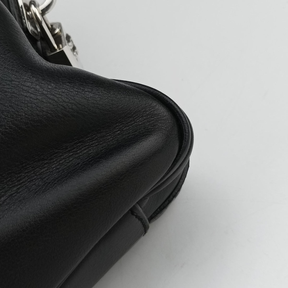 Pre-owned Prada business bag briefcase Black Leather 2VE363 handbag | stylenewstar