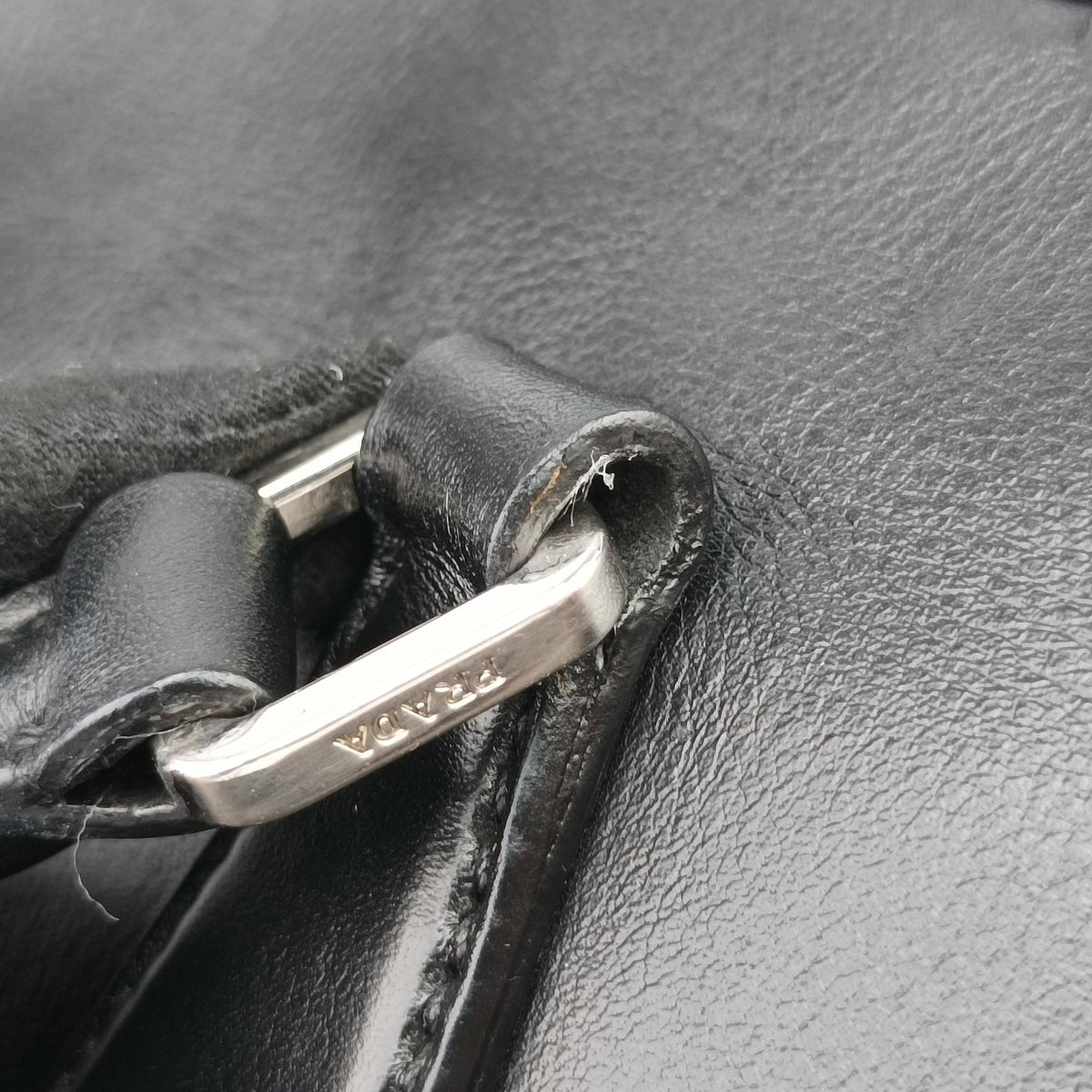 Pre-owned Prada business bag briefcase Black Leather 2VE363 handbag | stylenewstar