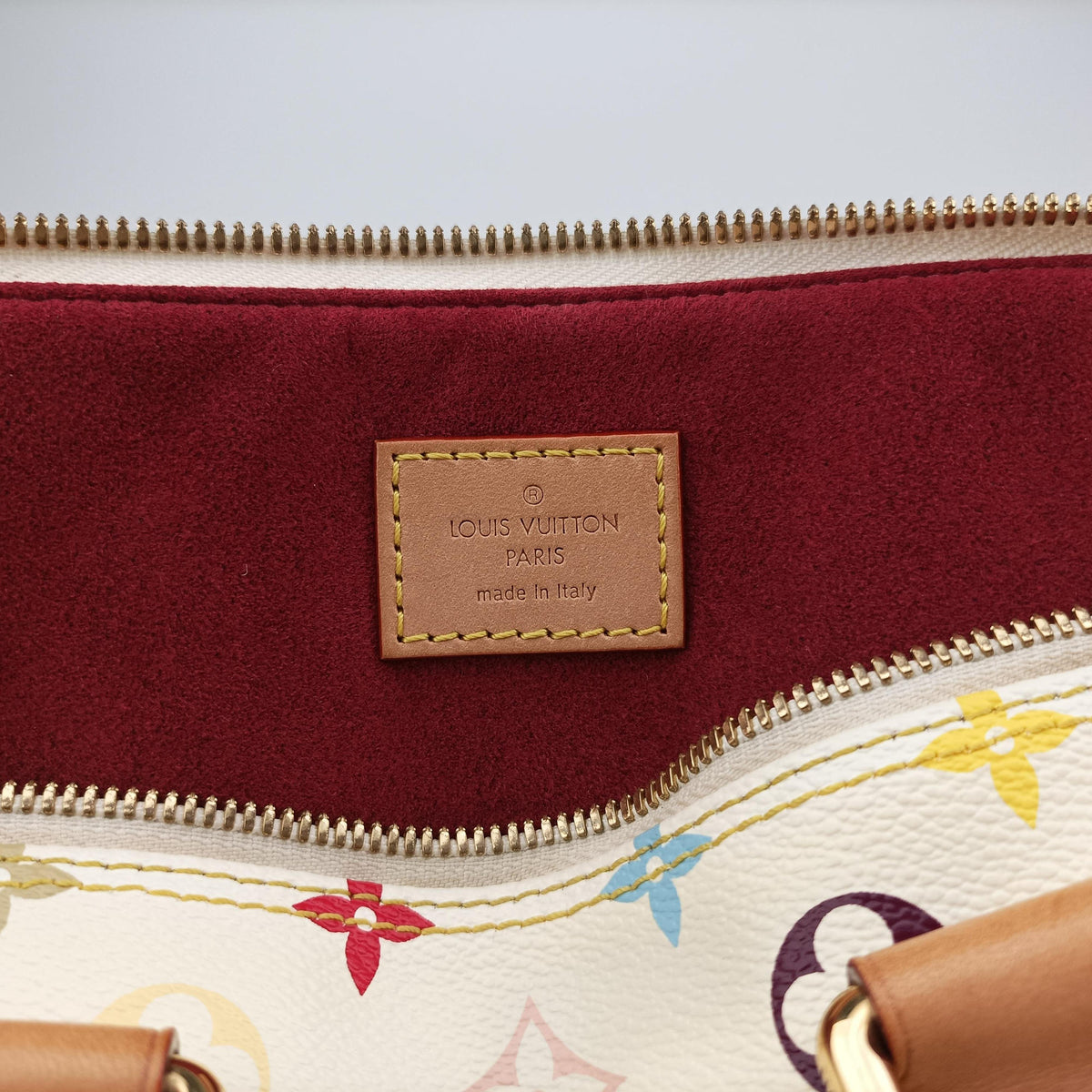 Vintage Louis Vuitton Alma PM white Monogram Multicolor M40443 handbag | stylenewstar