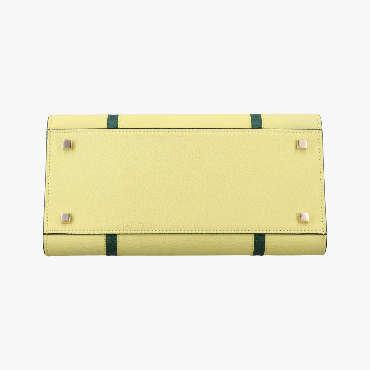 Pre-owned Valextra Iside Yellow×Green×Pink Leather  shoulderbag | stylenewstar