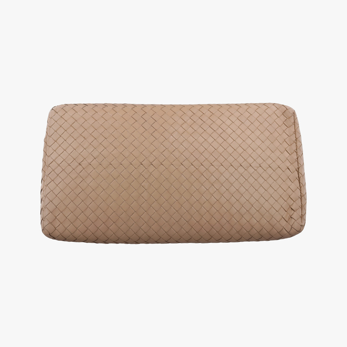 Pre-owned Bottega Veneta Roma Intrecciato Camel lambskin  shoulderbag | stylenewstar