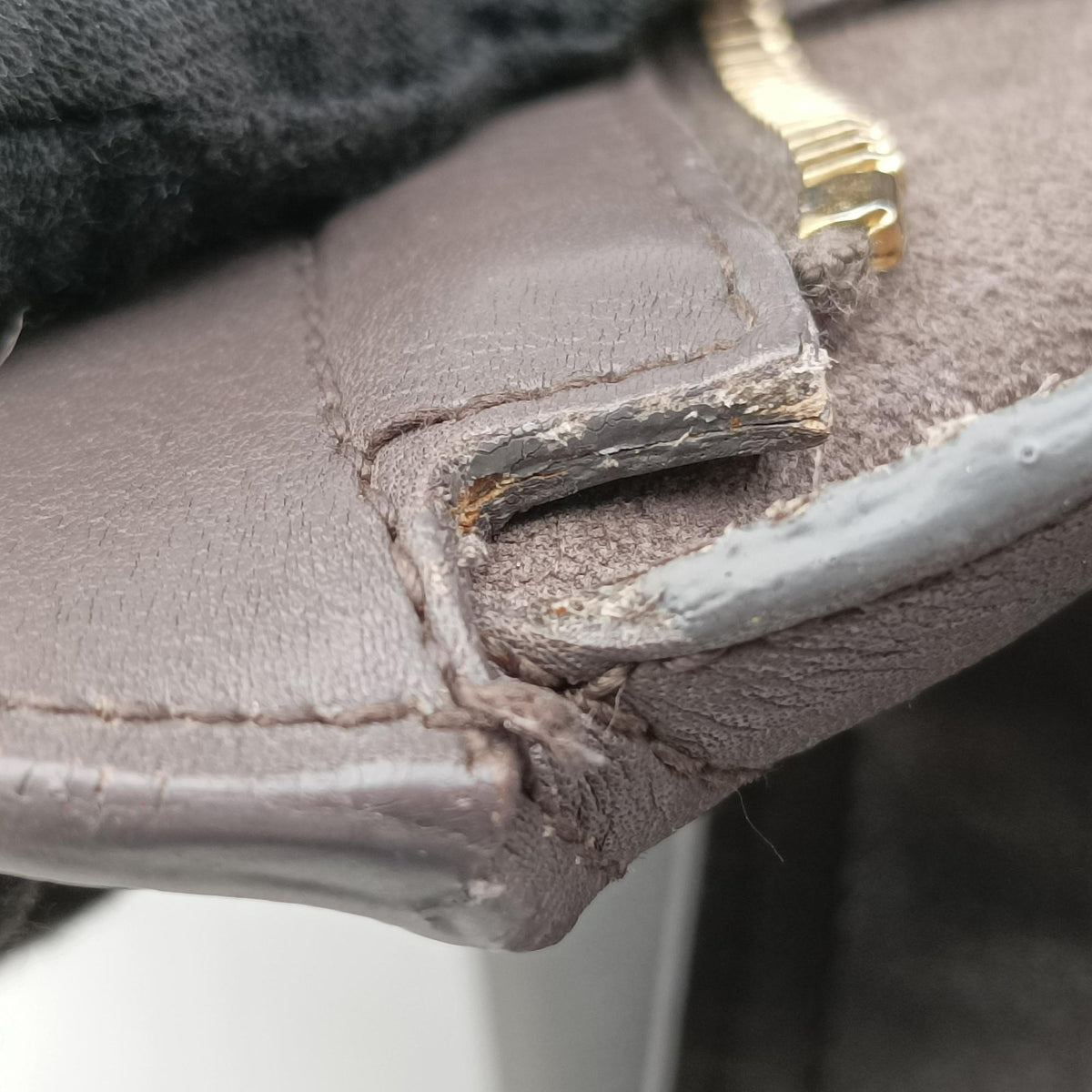 Secondhand Yves Saint Laurent Y Ligne Petit Cabas Grey Leather 311210 shoulderbag | stylenewstar