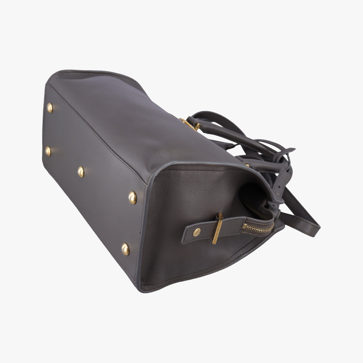 Secondhand Yves Saint Laurent Y Ligne Petit Cabas Grey Leather 311210 shoulderbag | stylenewstar