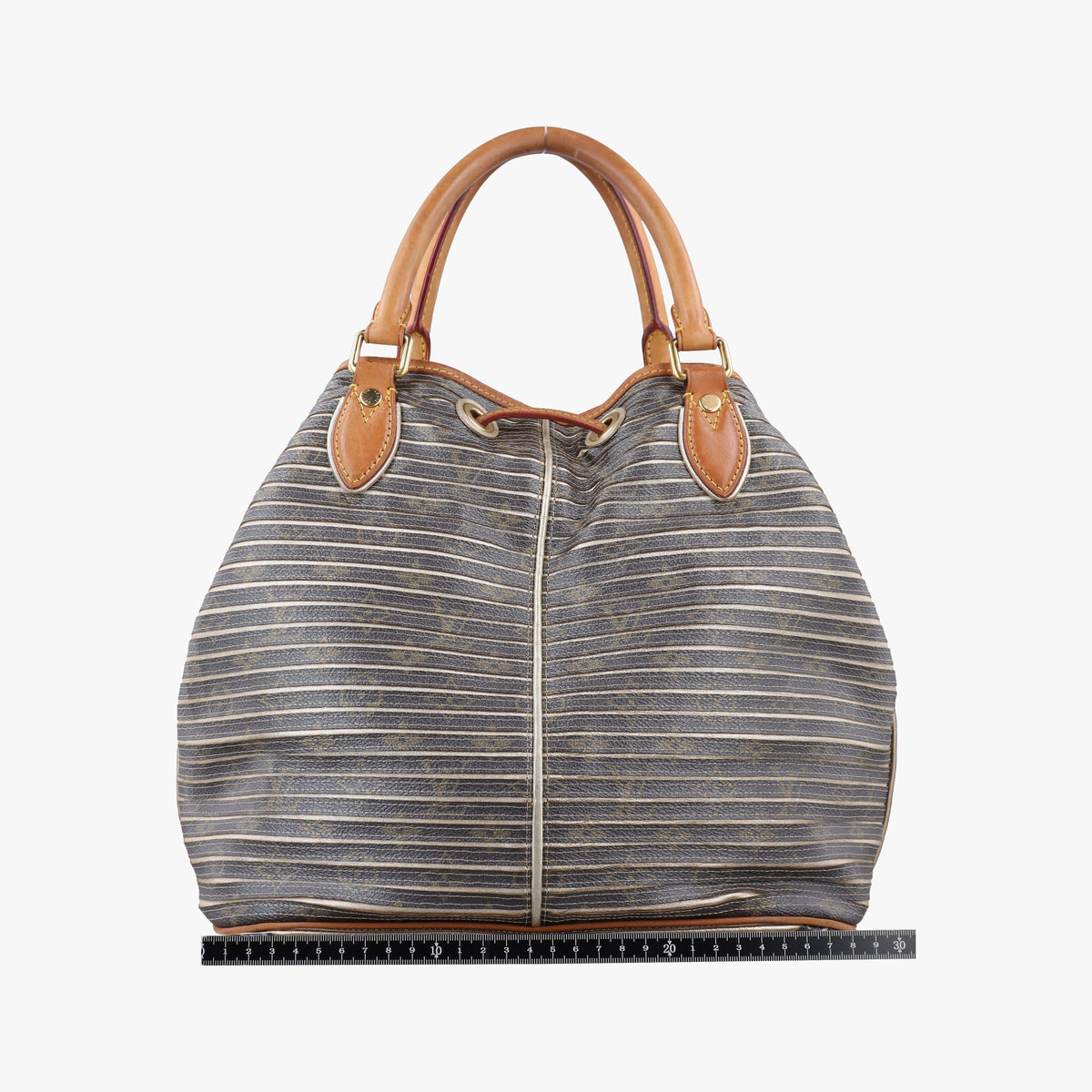 Pre-owned Louis Vuitton Neo Brown×Argent Monogram Eden×calf leather M40355 shoulderbag | stylenewstar