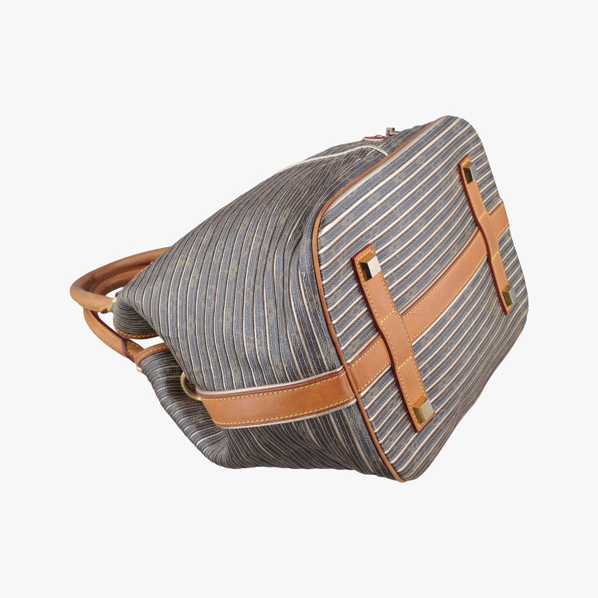 Pre-owned Louis Vuitton Neo Brown×Argent Monogram Eden×calf leather M40355 shoulderbag | stylenewstar