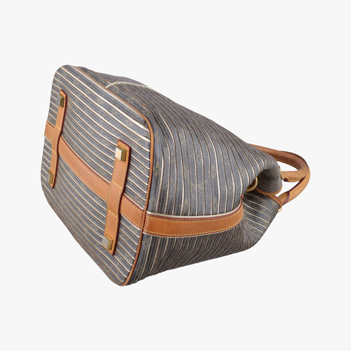 Pre-owned Louis Vuitton Neo Brown×Argent Monogram Eden×calf leather M40355 shoulderbag | stylenewstar