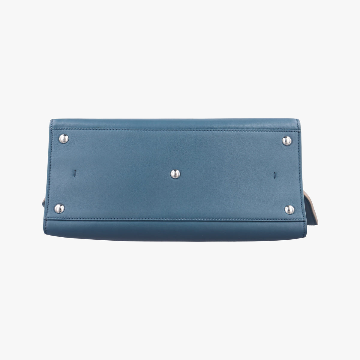 Secondhand Fendi Trois Jours Blue Leather 8BH279 handbag | stylenewstar