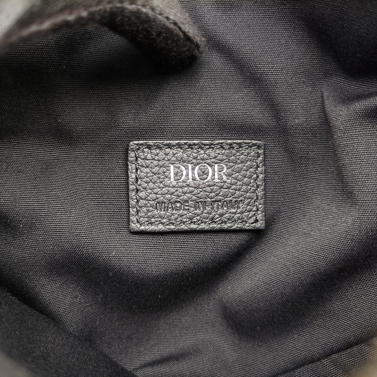 Pre-owned Christian Dior Saddle Black Jacquard×Leather 1ADPO093YKY bum bag/waist bag | stylenewstar