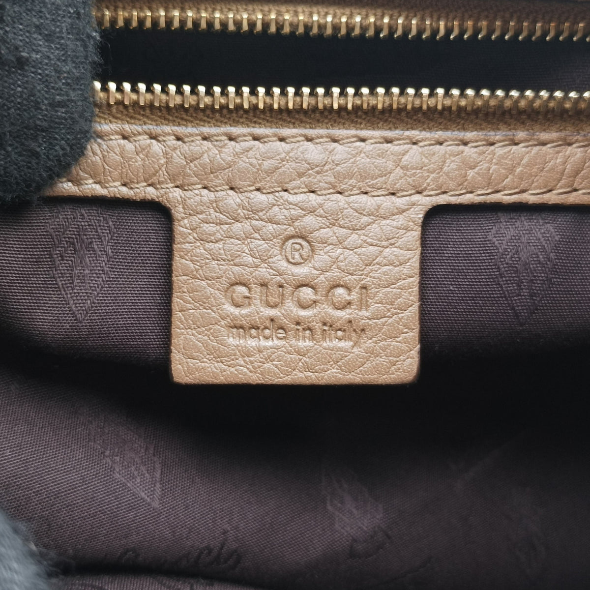 Pre-owned Gucci Horsebit Beige×Brown Suede×Leather 247602 shoulderbag | stylenewstar