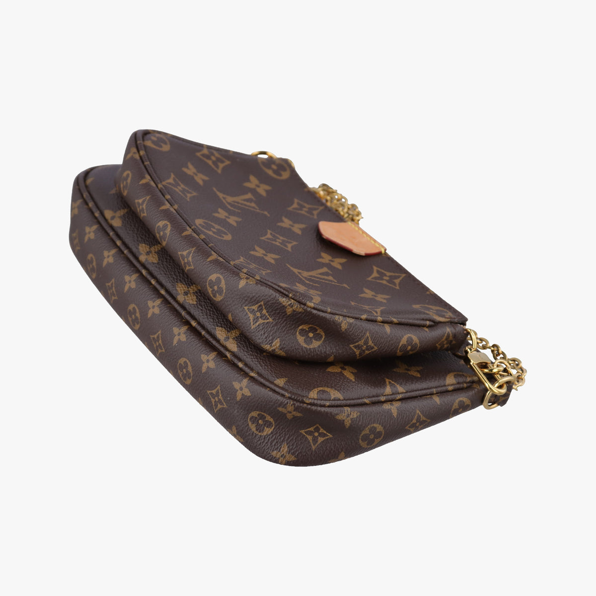 Secondhand Louis Vuitton MULTI POCHETTE ACCESSOIRES brown×khaki Monogram Canvas M44813 shoulderbag | stylenewstar