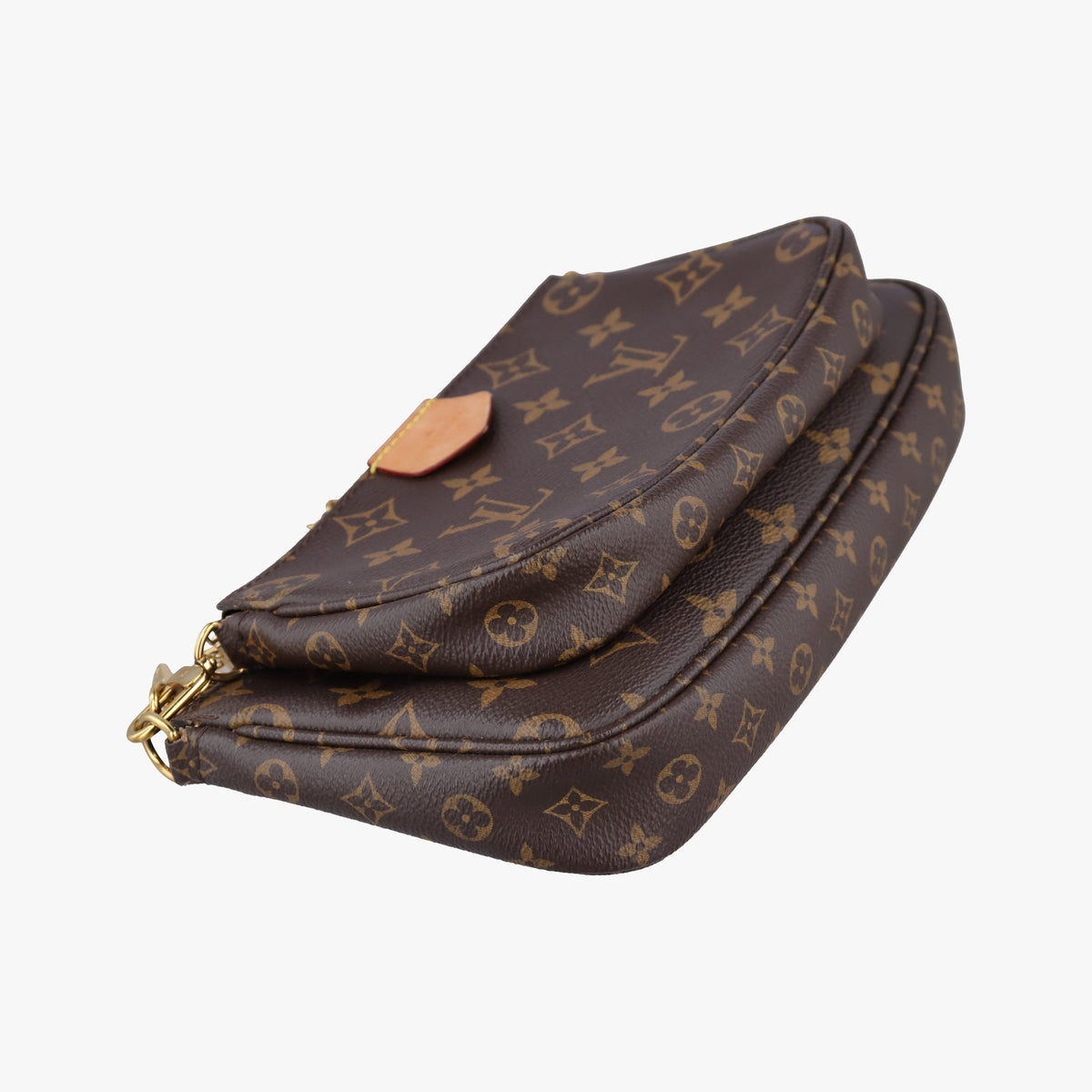 Secondhand Louis Vuitton MULTI POCHETTE ACCESSOIRES brown×khaki Monogram Canvas M44813 shoulderbag | stylenewstar