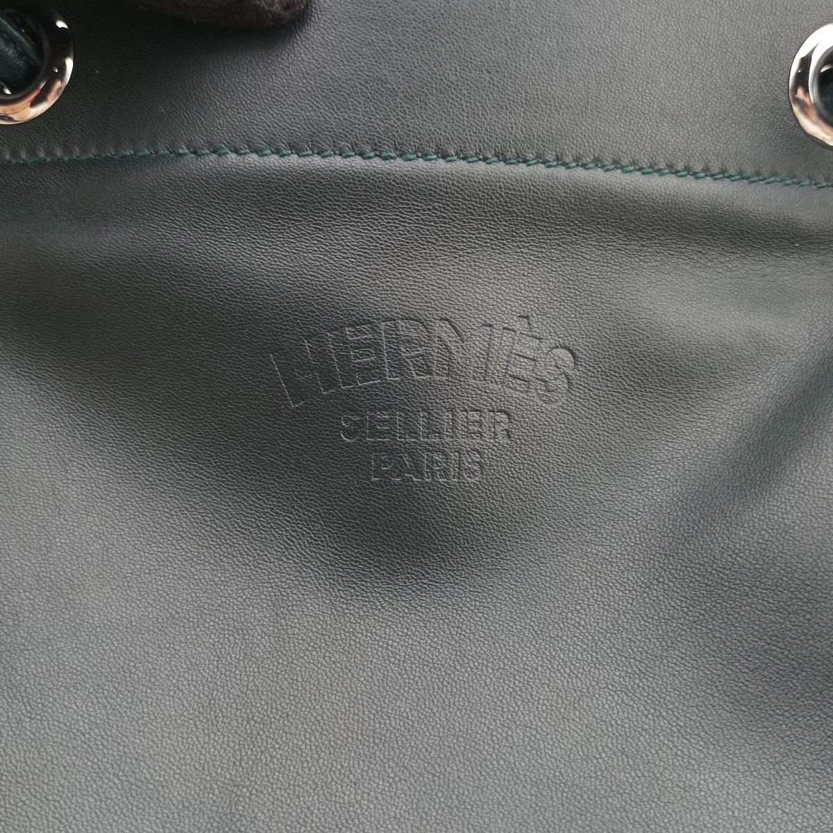 Vintage Hermes Sac Aline mini Green leather  shoulderbag | stylenewstar