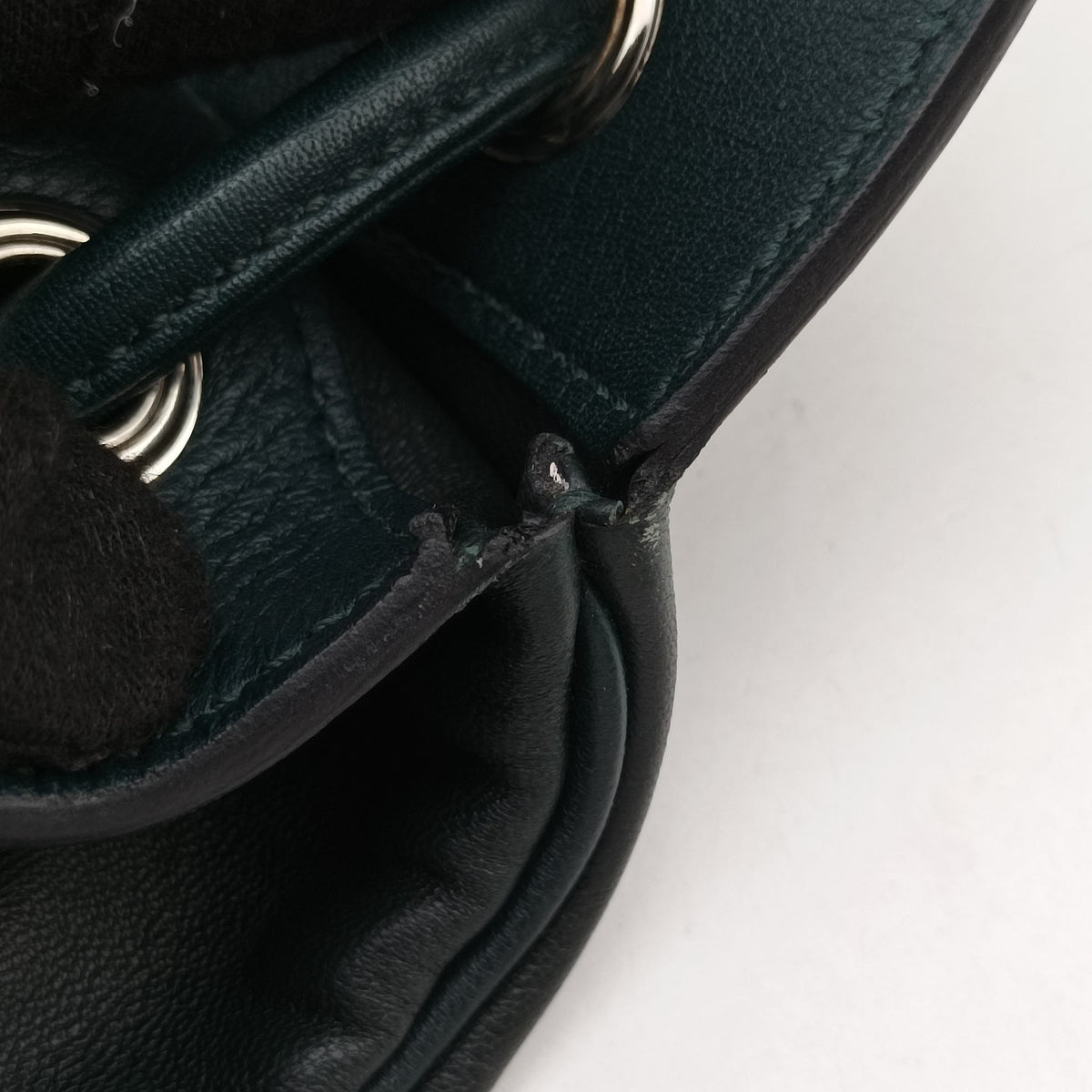 Vintage Hermes Sac Aline mini Green leather  shoulderbag | stylenewstar