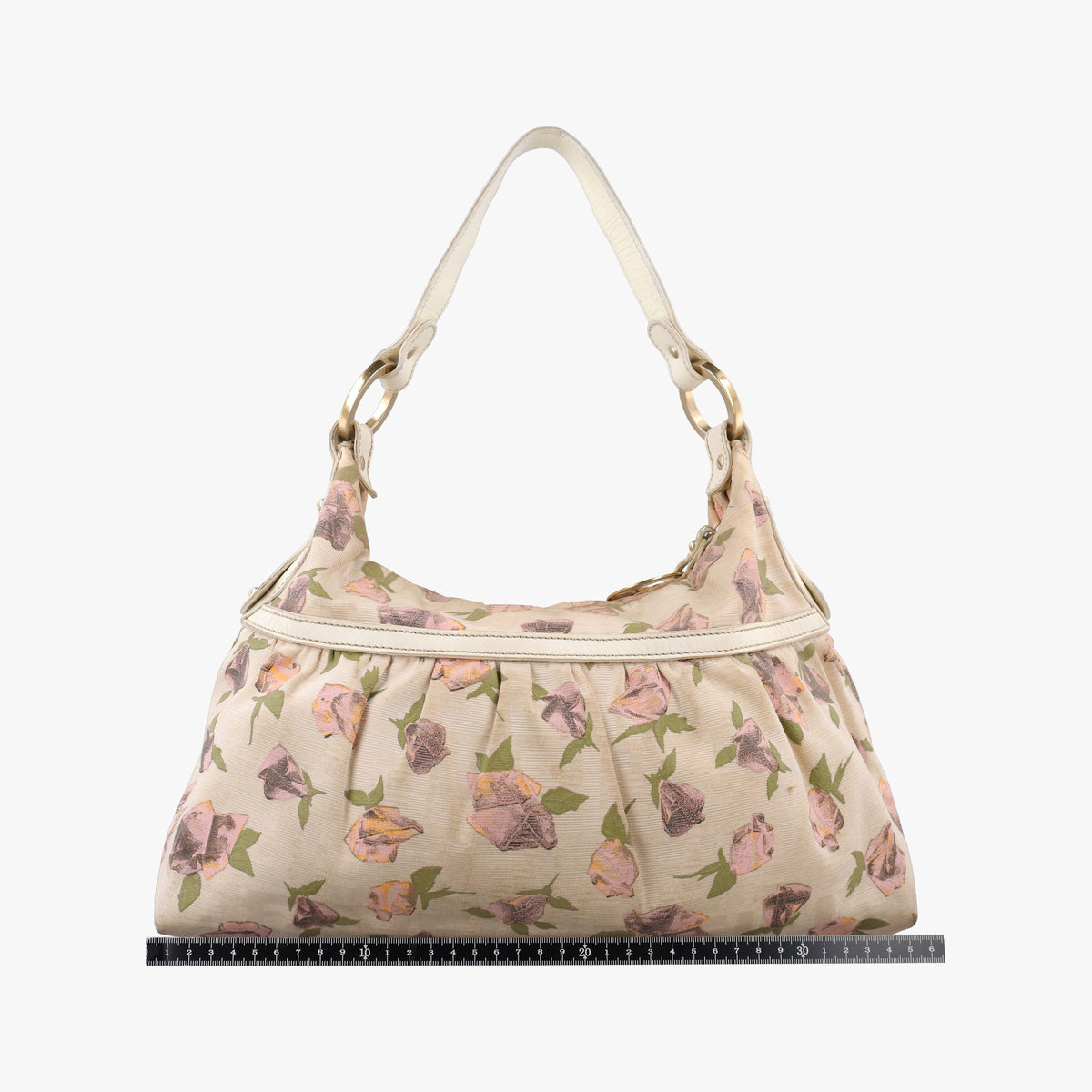 Secondhand Fendi Chef Perforated Charm Zucca Print Multicolour Canvas × Leather 8BR448 shoulderbag | stylenewstar