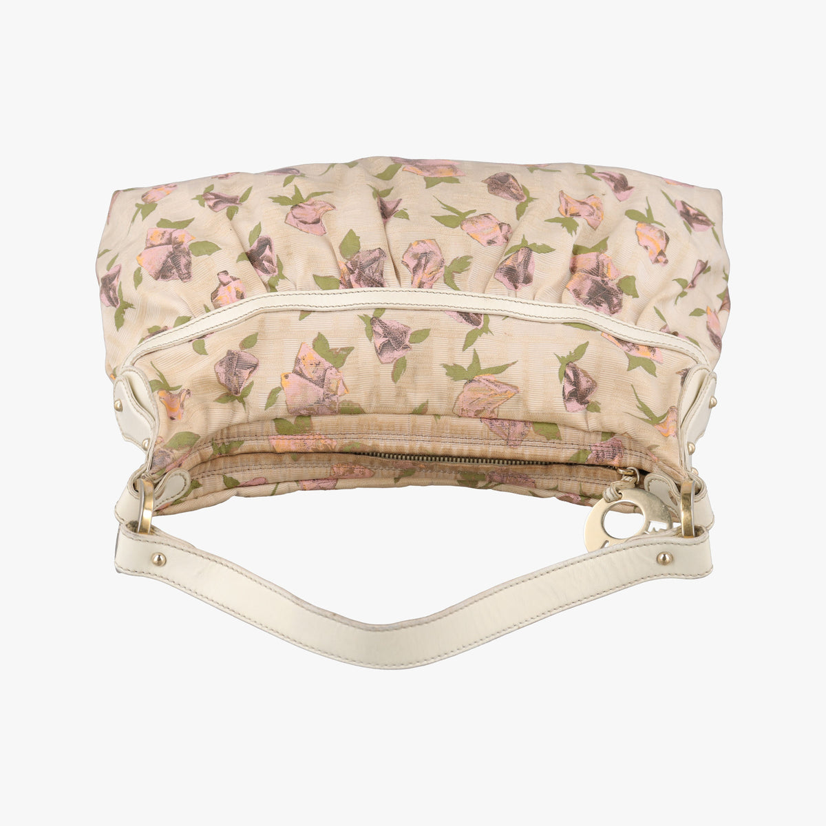Secondhand Fendi Chef Perforated Charm Zucca Print Multicolour Canvas × Leather 8BR448 shoulderbag | stylenewstar