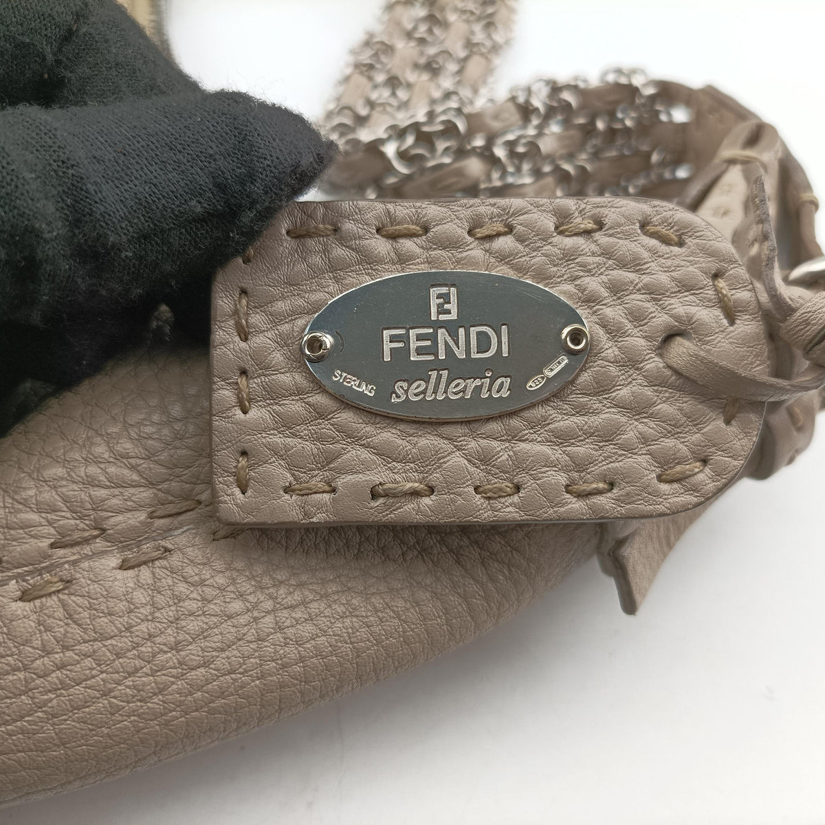 Pre-owned Christian Dior Selleria Beige Leather 8BR420 shoulderbag | stylenewstar