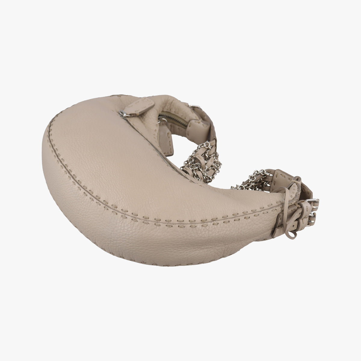 Pre-owned Christian Dior Selleria Beige Leather 8BR420 shoulderbag | stylenewstar