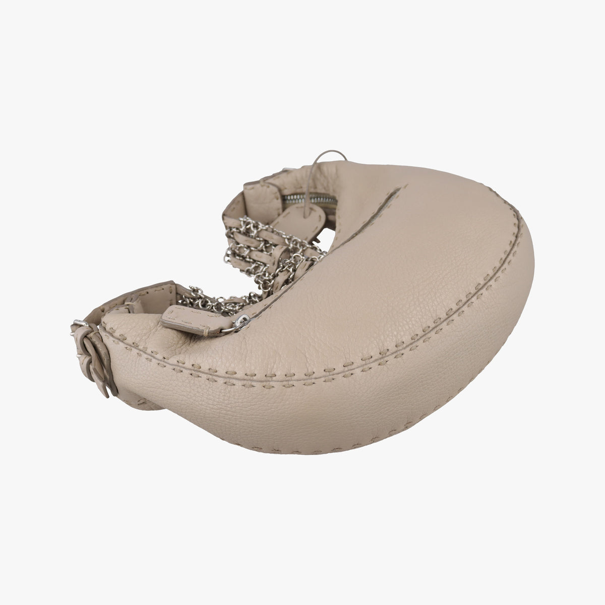 Pre-owned Christian Dior Selleria Beige Leather 8BR420 shoulderbag | stylenewstar