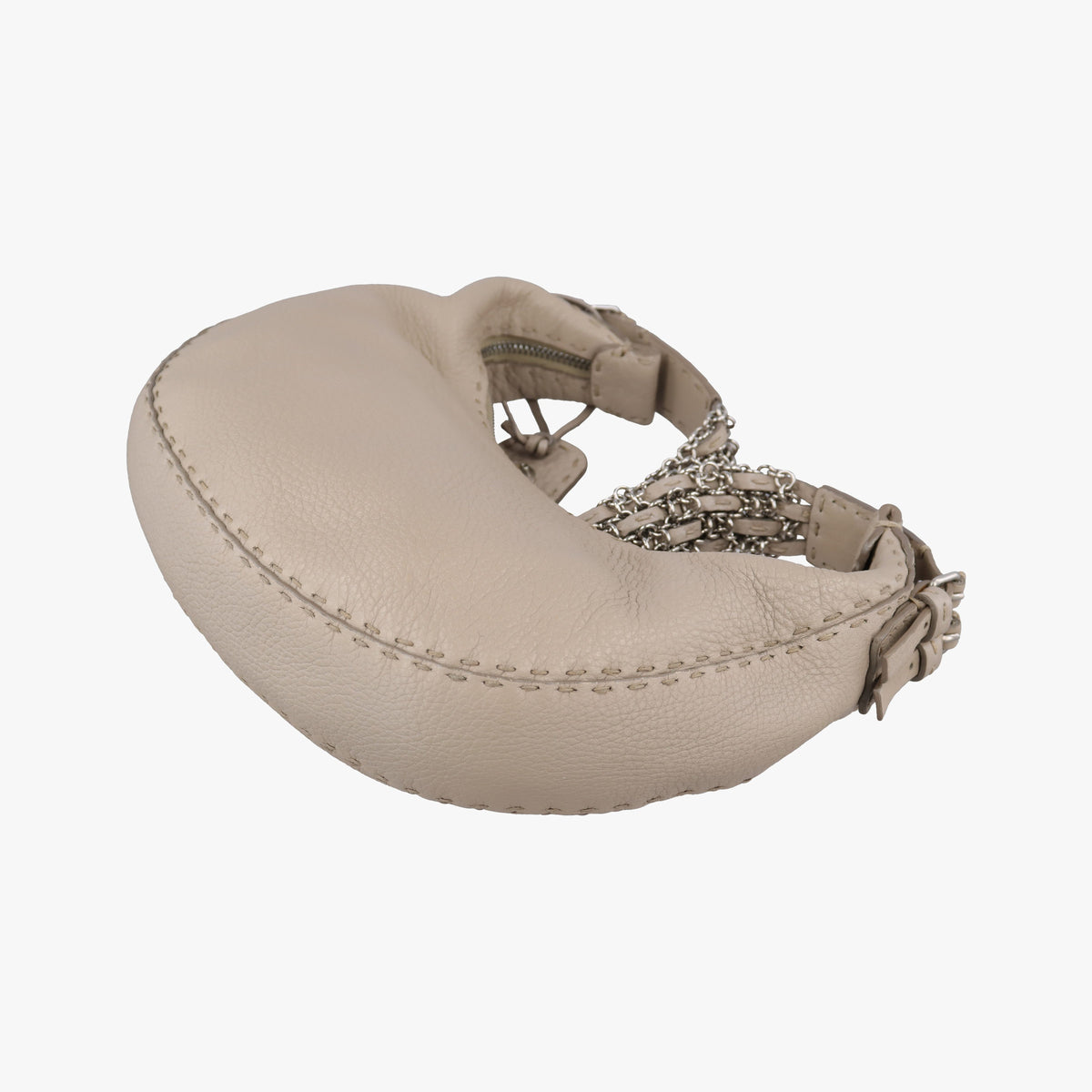 Pre-owned Christian Dior Selleria Beige Leather 8BR420 shoulderbag | stylenewstar