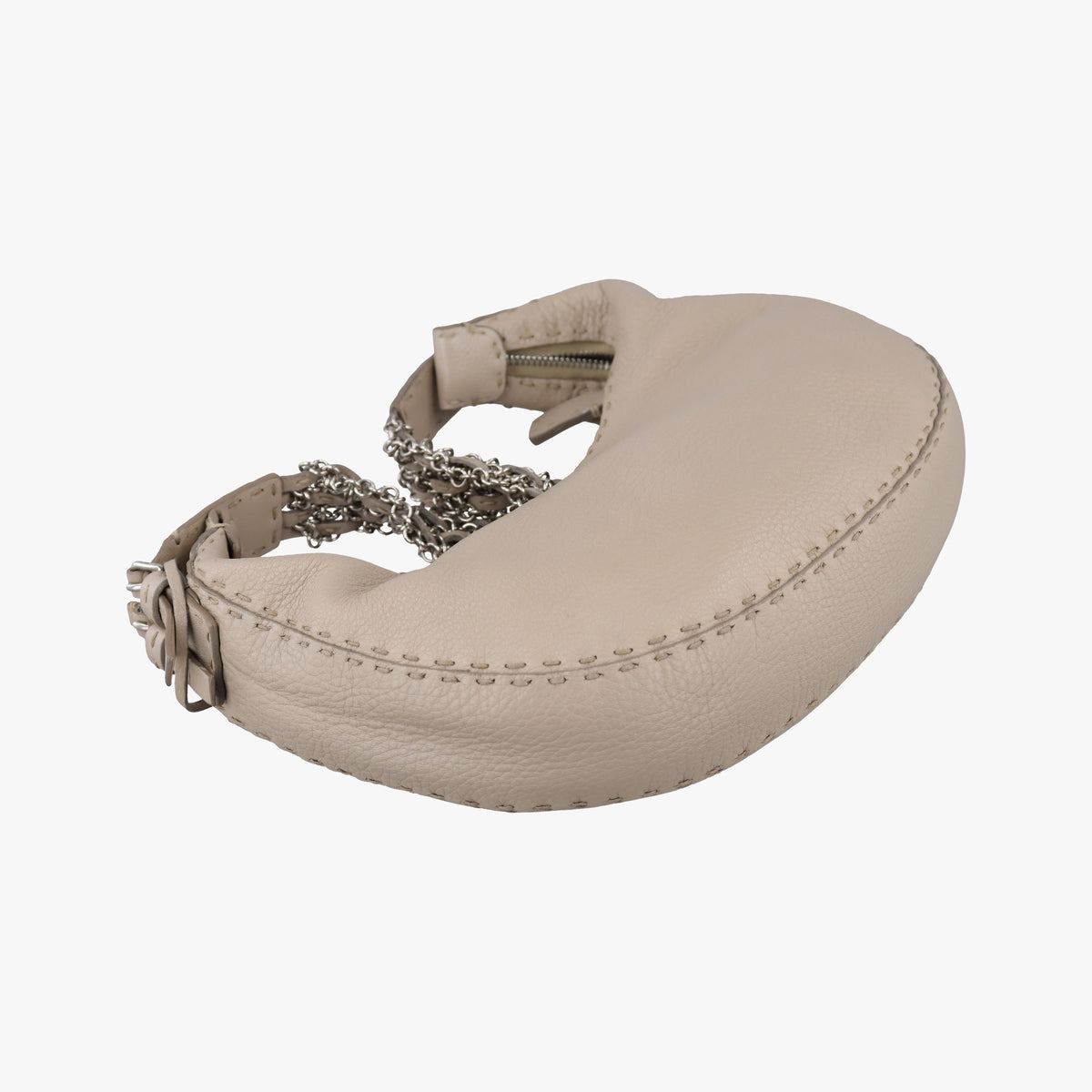 Pre-owned Christian Dior Selleria Beige Leather 8BR420 shoulderbag | stylenewstar