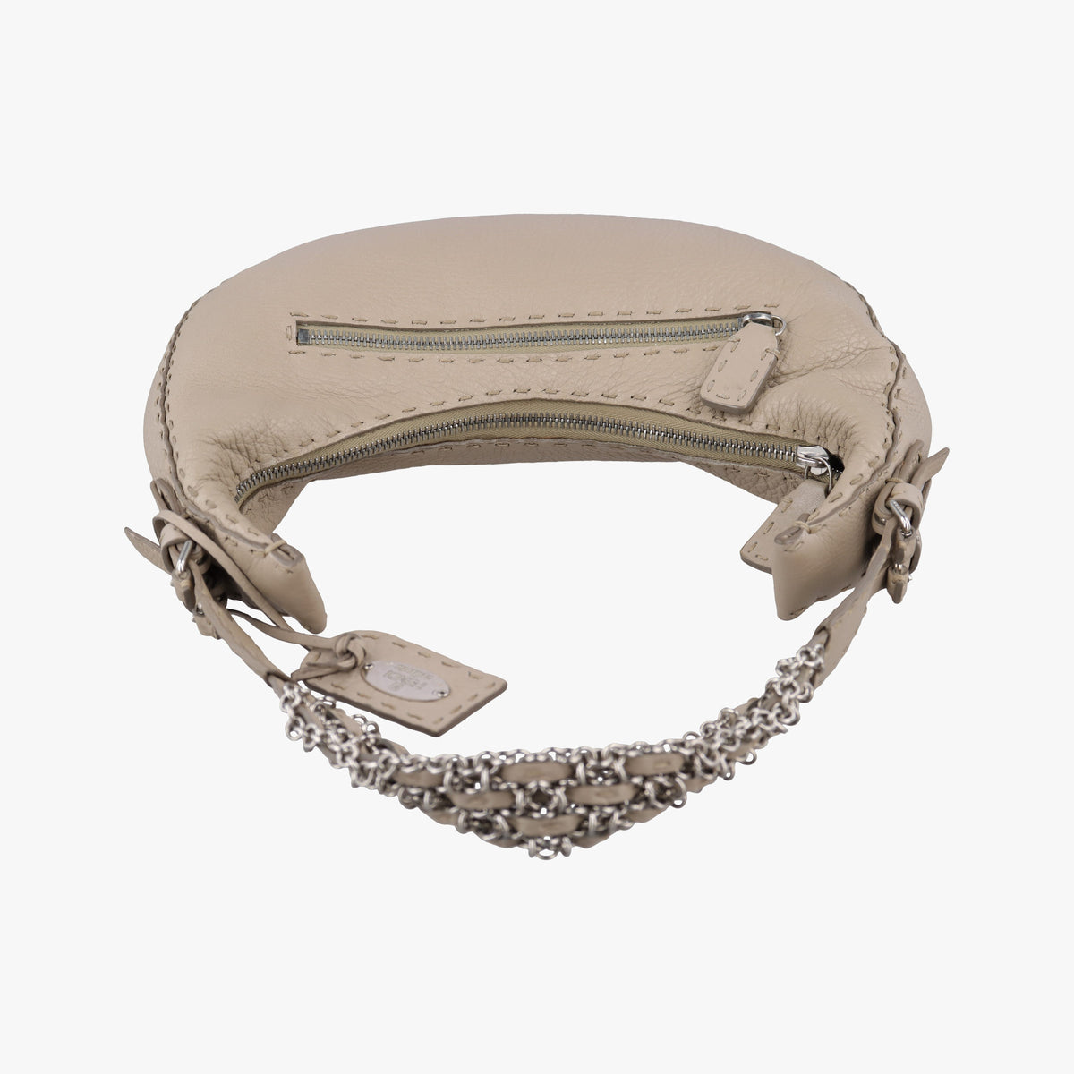 Pre-owned Christian Dior Selleria Beige Leather 8BR420 shoulderbag | stylenewstar