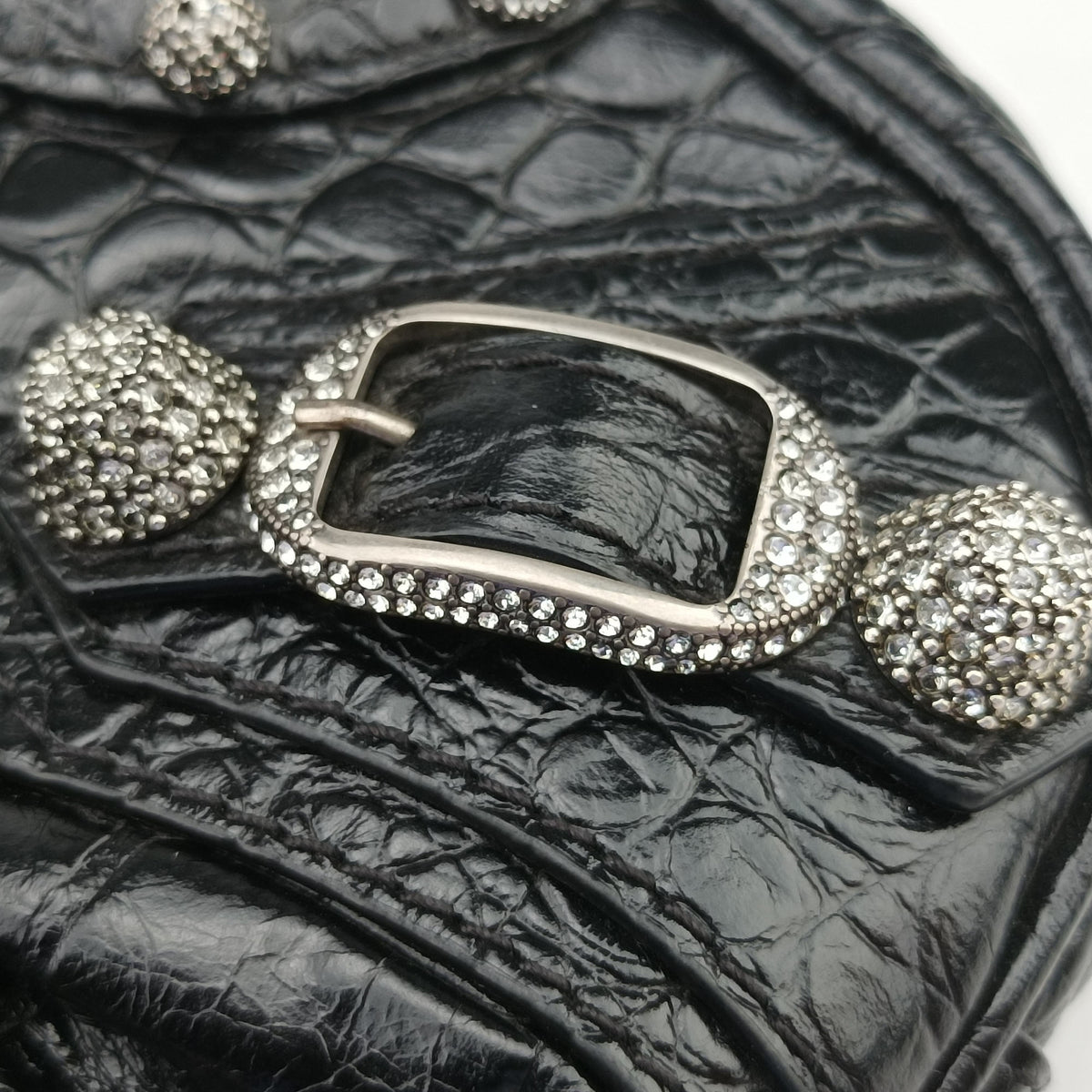 Pre-owned Balenciaga Le Cagole mini Black Leather  shoulderbag | stylenewstar