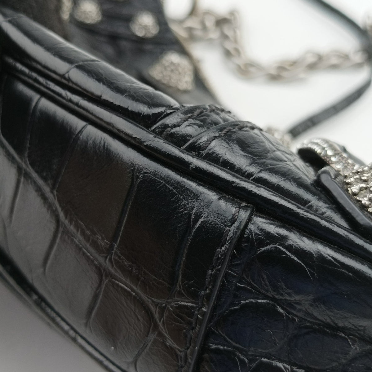 Pre-owned Balenciaga Le Cagole mini Black Leather  shoulderbag | stylenewstar