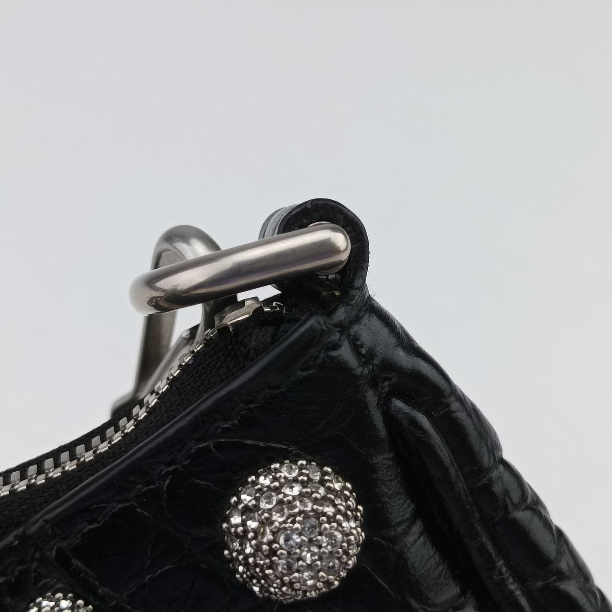 Pre-owned Balenciaga Le Cagole mini Black Leather  shoulderbag | stylenewstar