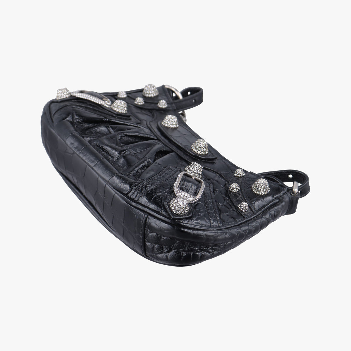 Pre-owned Balenciaga Le Cagole mini Black Leather  shoulderbag | stylenewstar