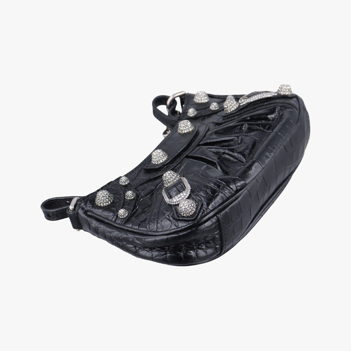 Pre-owned Balenciaga Le Cagole mini Black Leather  shoulderbag | stylenewstar