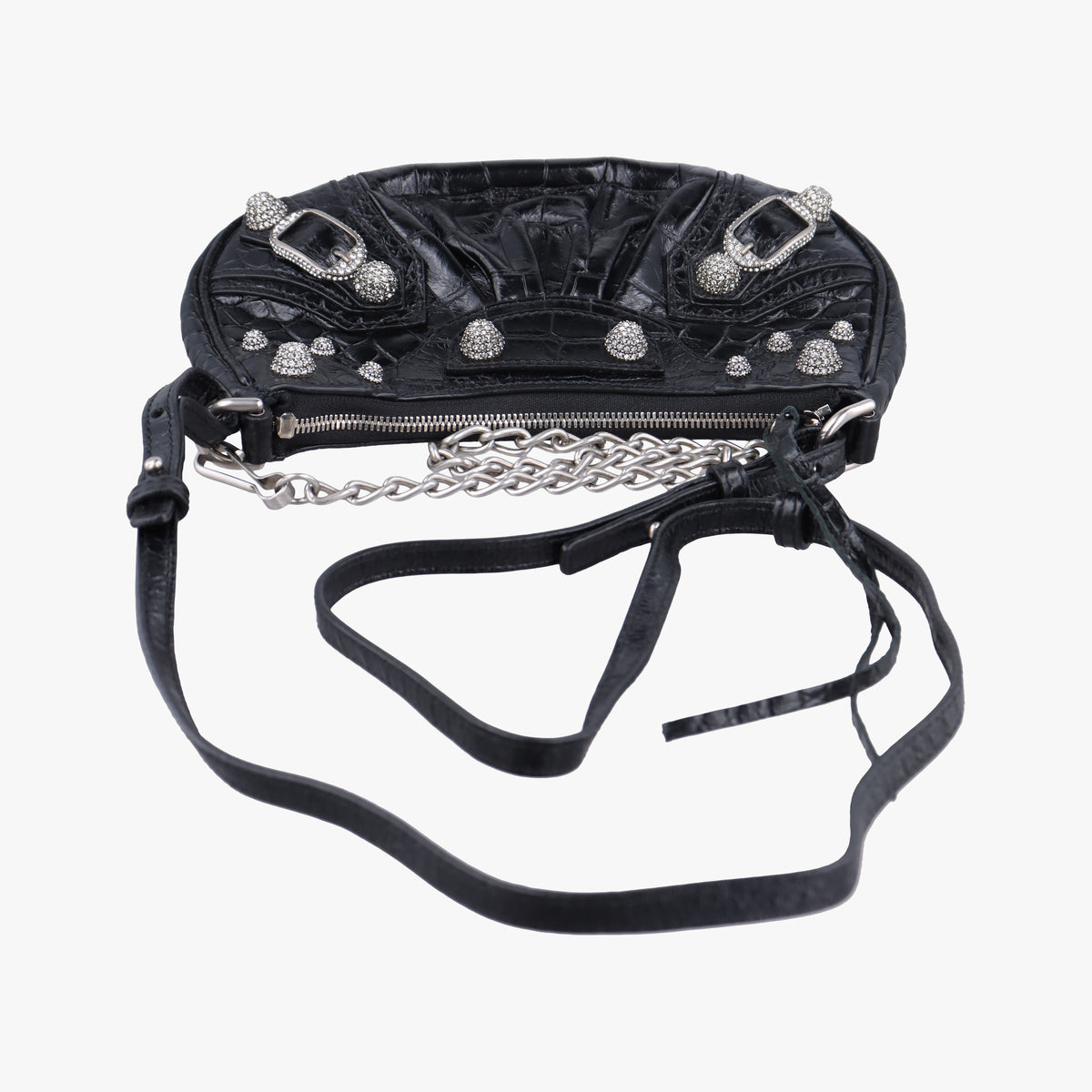 Pre-owned Balenciaga Le Cagole mini Black Leather  shoulderbag | stylenewstar