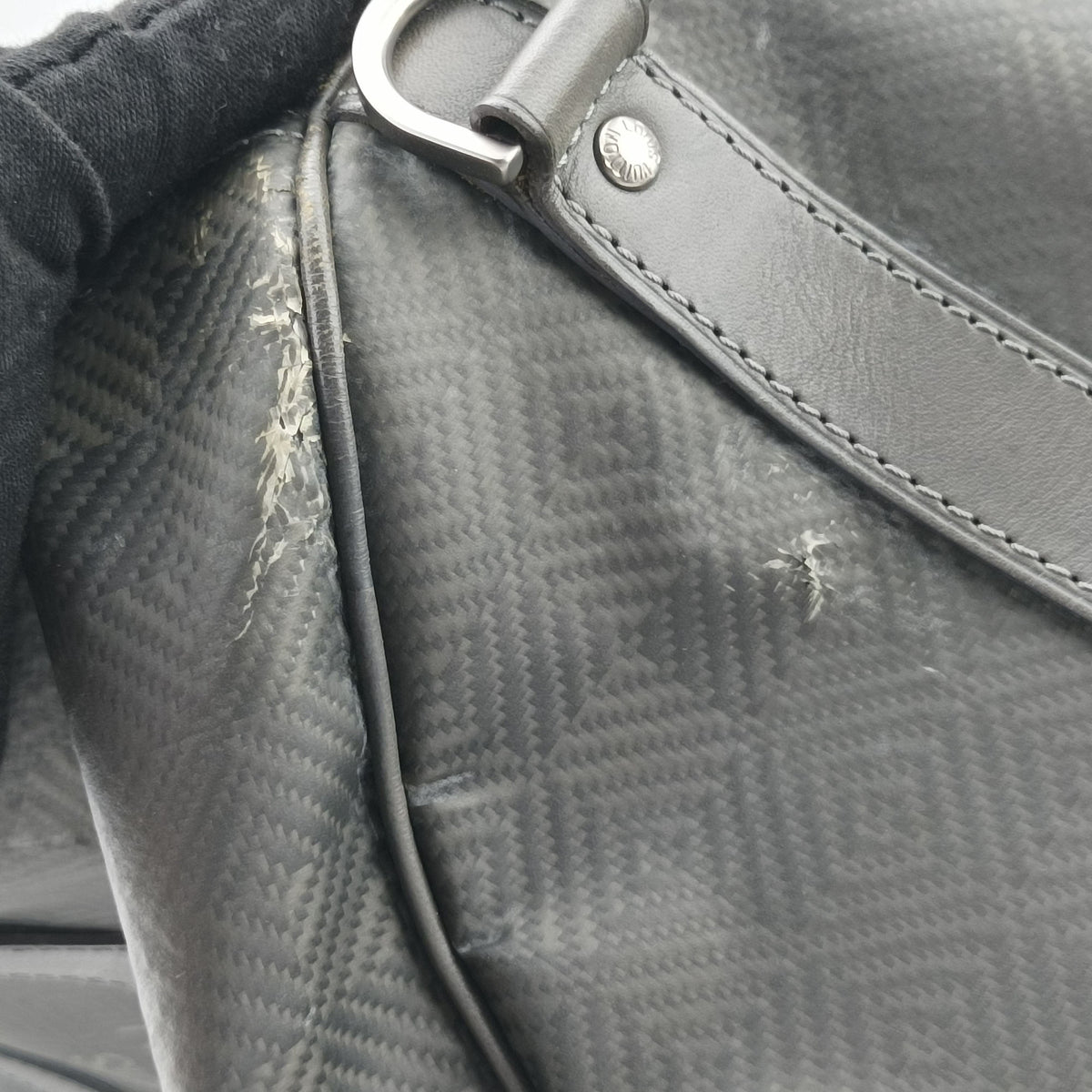 Vintage Louis Vuitton Keepall Bandouliere 45 Gray Damier Carbon N41323 shoulderbag | stylenewstar