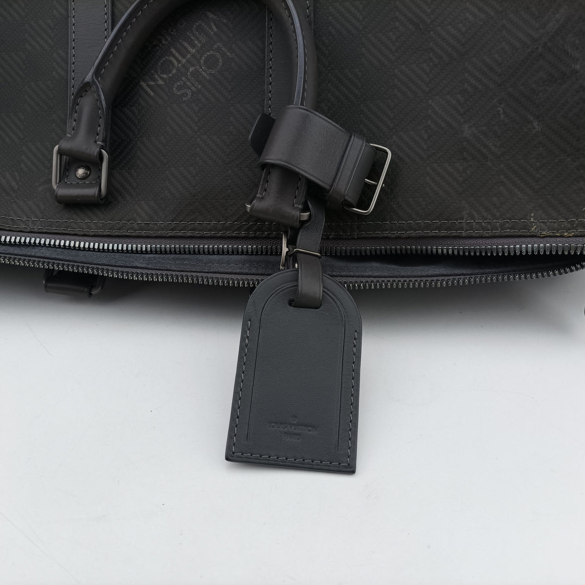 Vintage Louis Vuitton Keepall Bandouliere 45 Gray Damier Carbon N41323 shoulderbag | stylenewstar