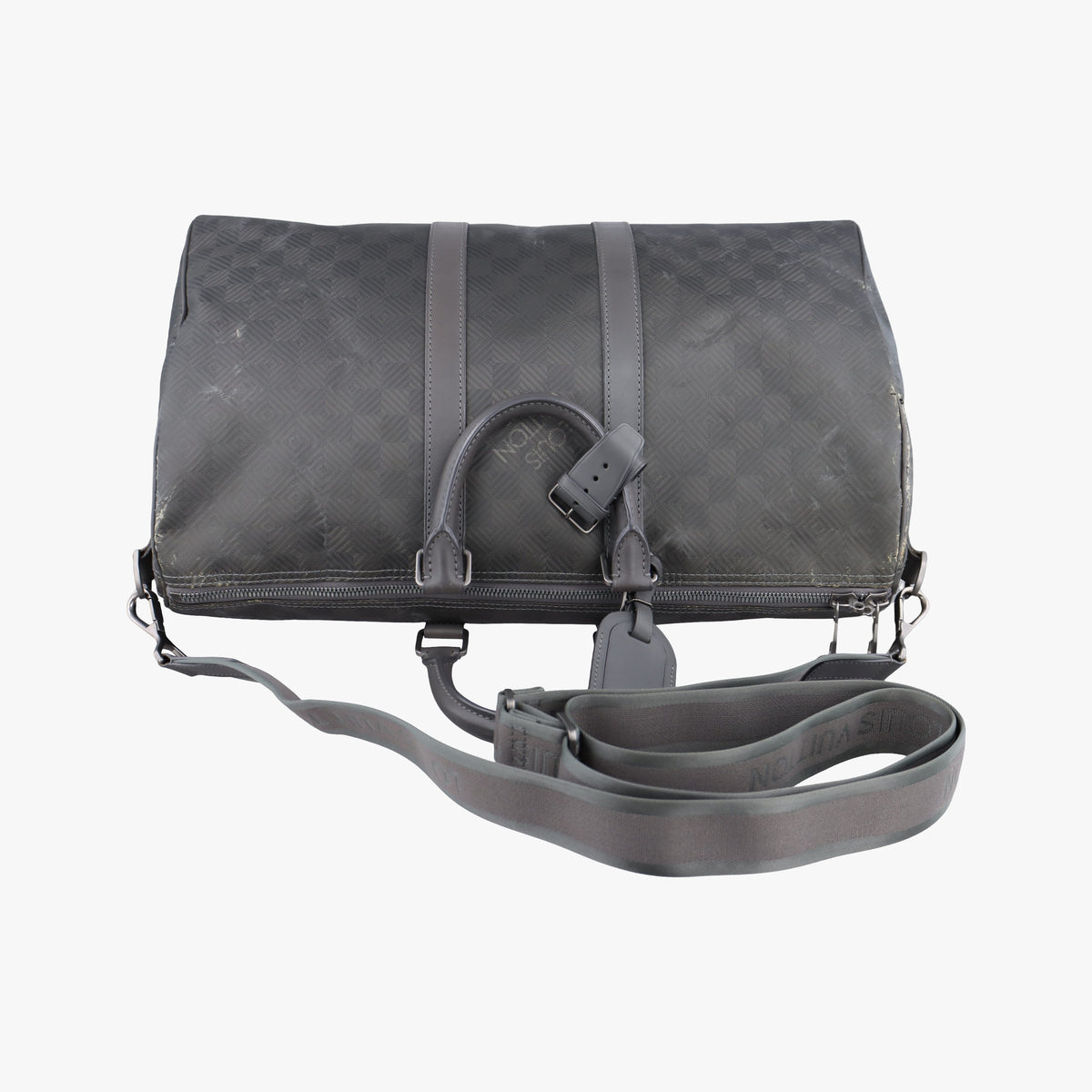 Vintage Louis Vuitton Keepall Bandouliere 45 Gray Damier Carbon N41323 shoulderbag | stylenewstar