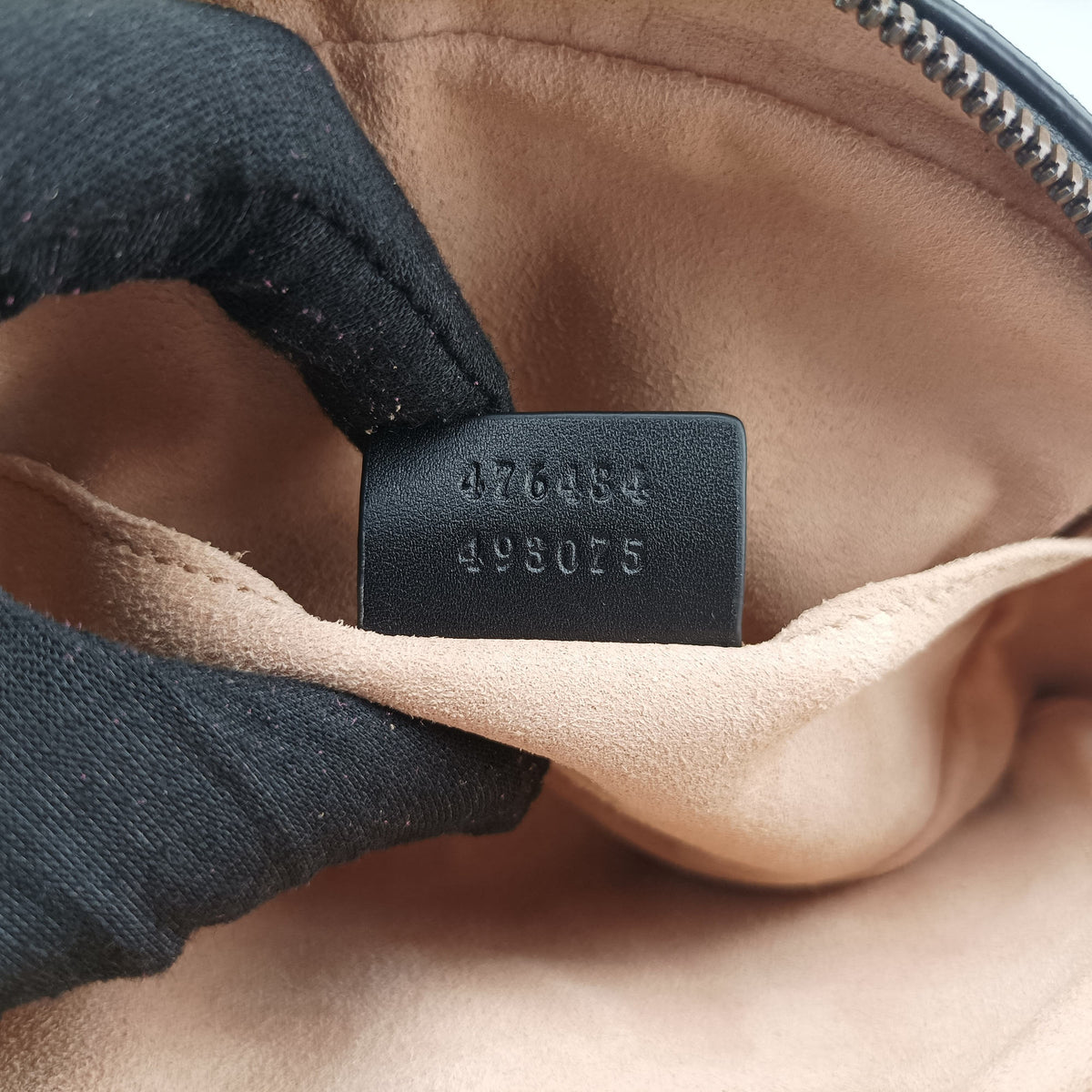 Secondhand Gucci GG Marmont Black Leather 476434 bum bag/waist bag | stylenewstar