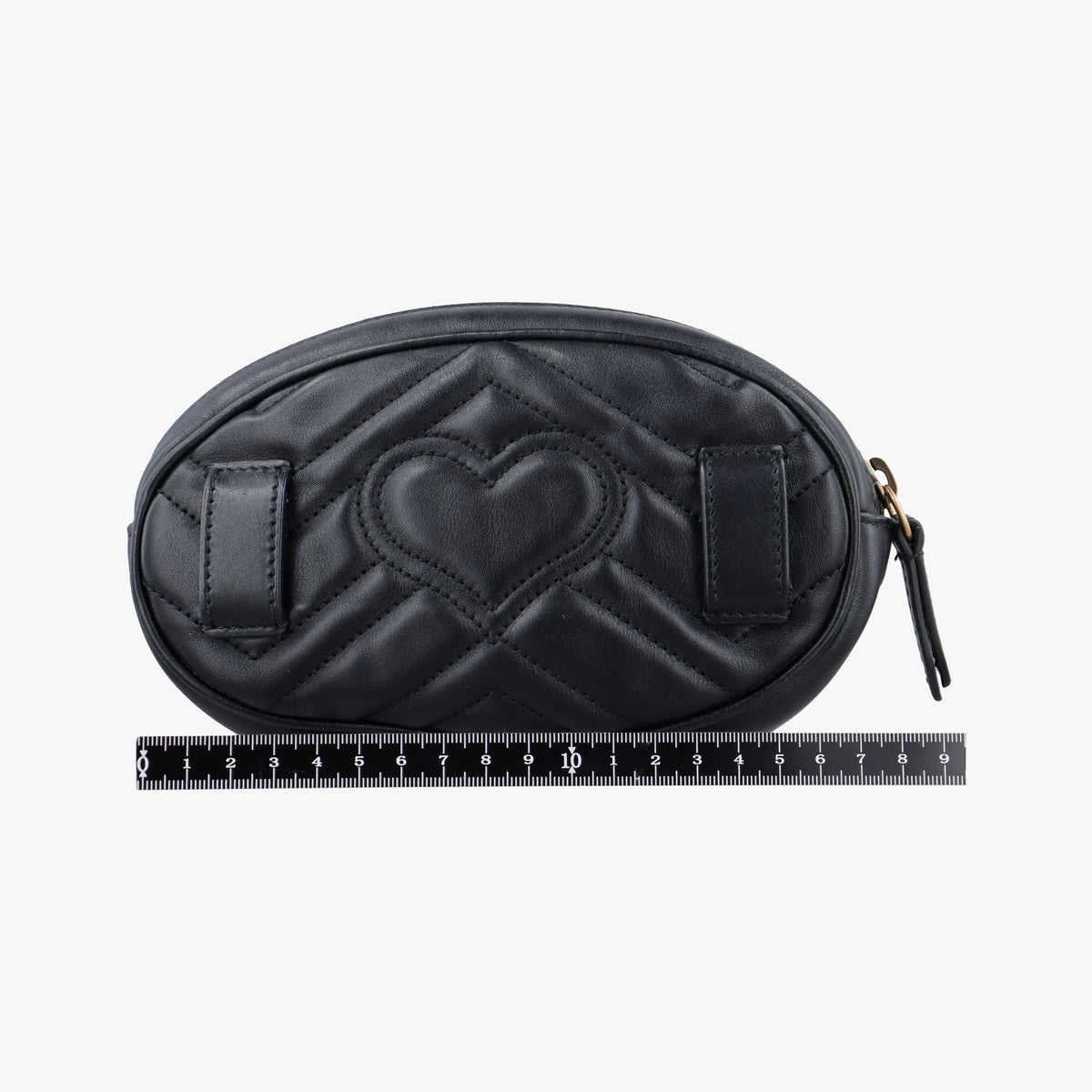 Secondhand Gucci GG Marmont Black Leather 476434 bum bag/waist bag | stylenewstar