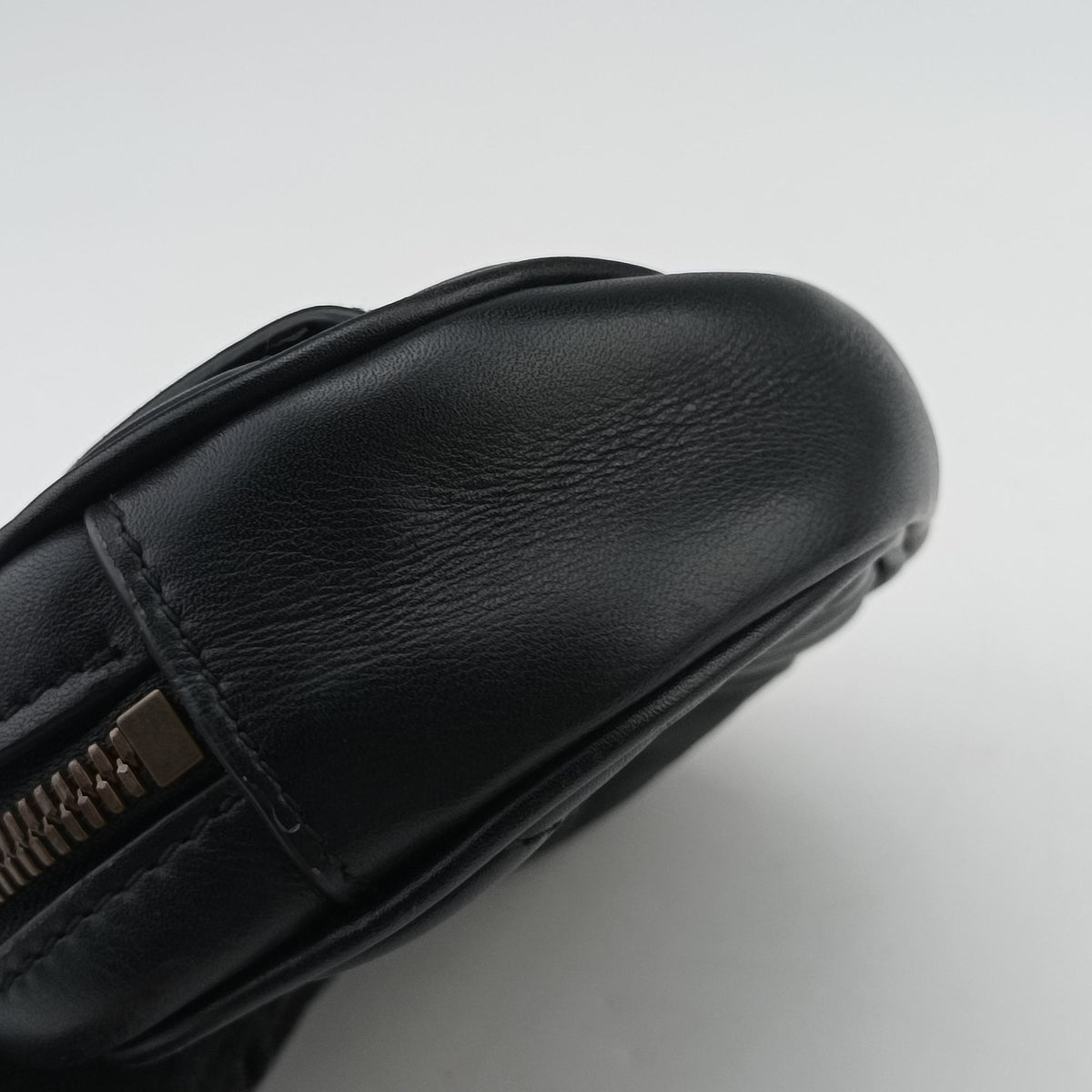 Secondhand Gucci GG Marmont Black Leather 476434 bum bag/waist bag | stylenewstar