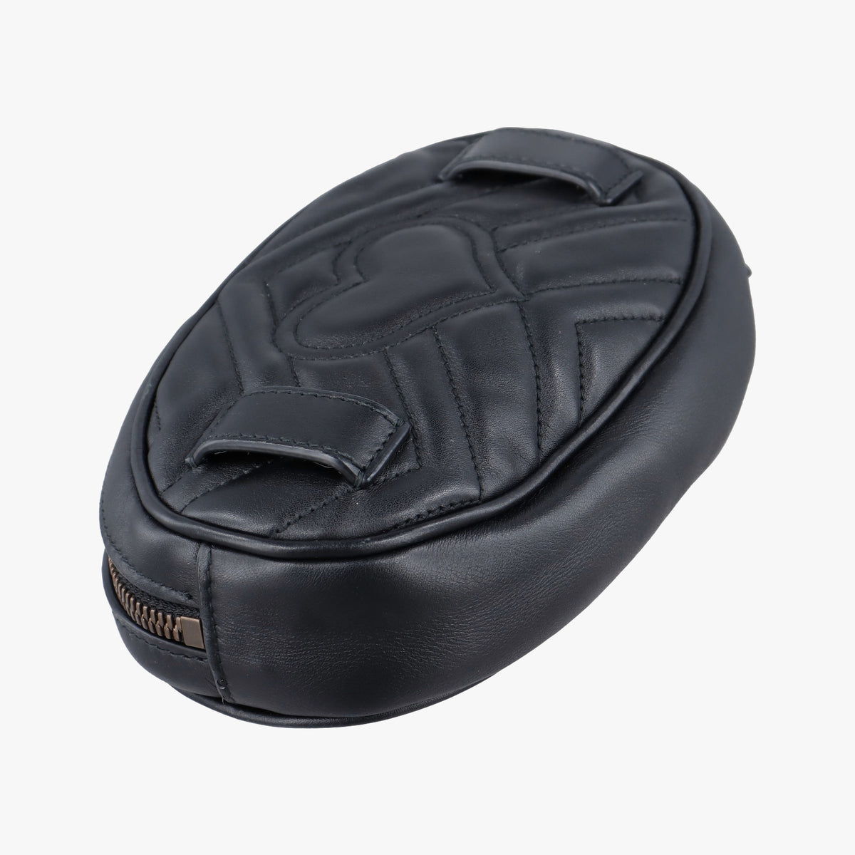 Secondhand Gucci GG Marmont Black Leather 476434 bum bag/waist bag | stylenewstar